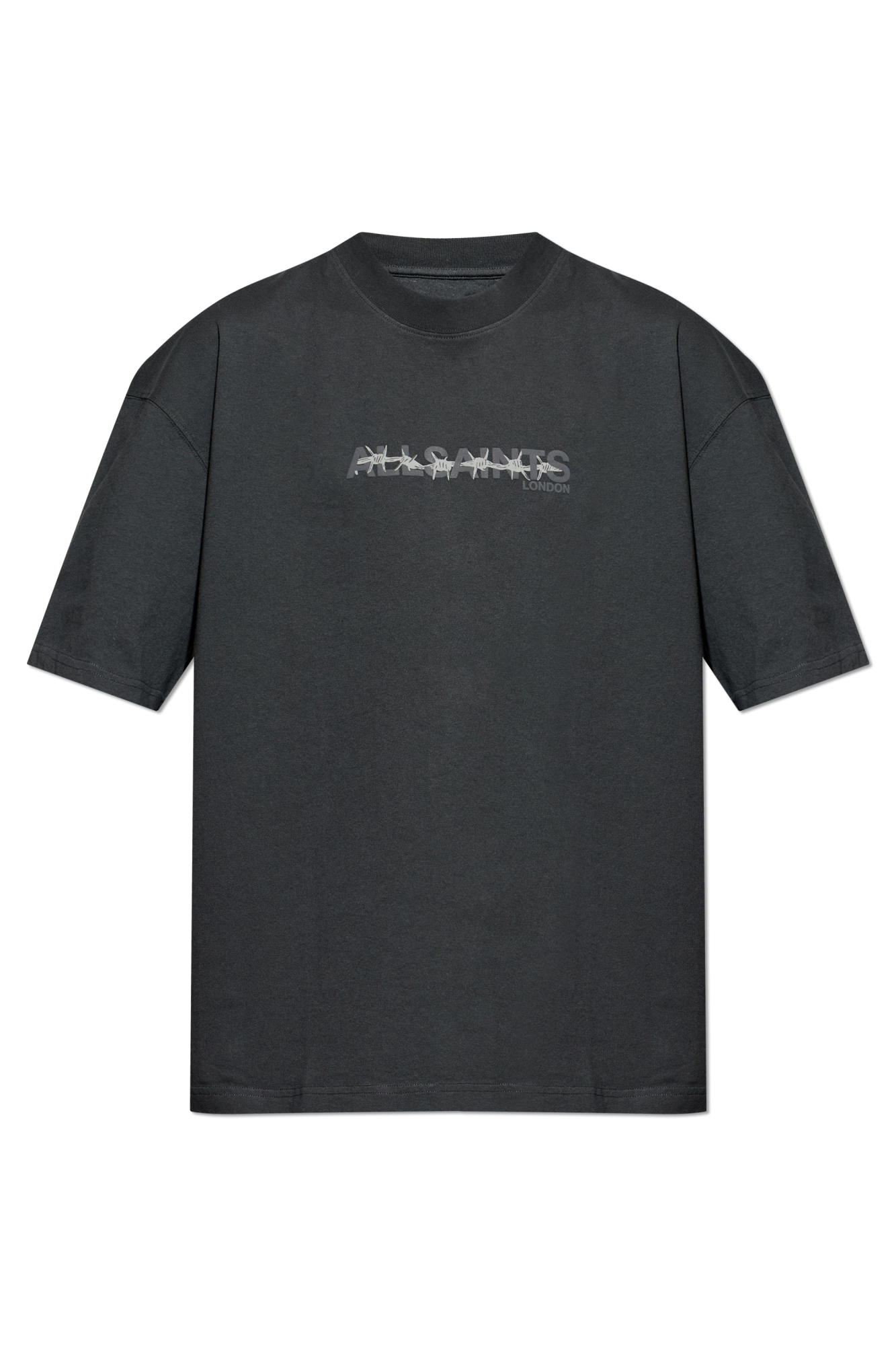 AllSaints T-shirt `Detrrent`, Mężczyźni, Czarny