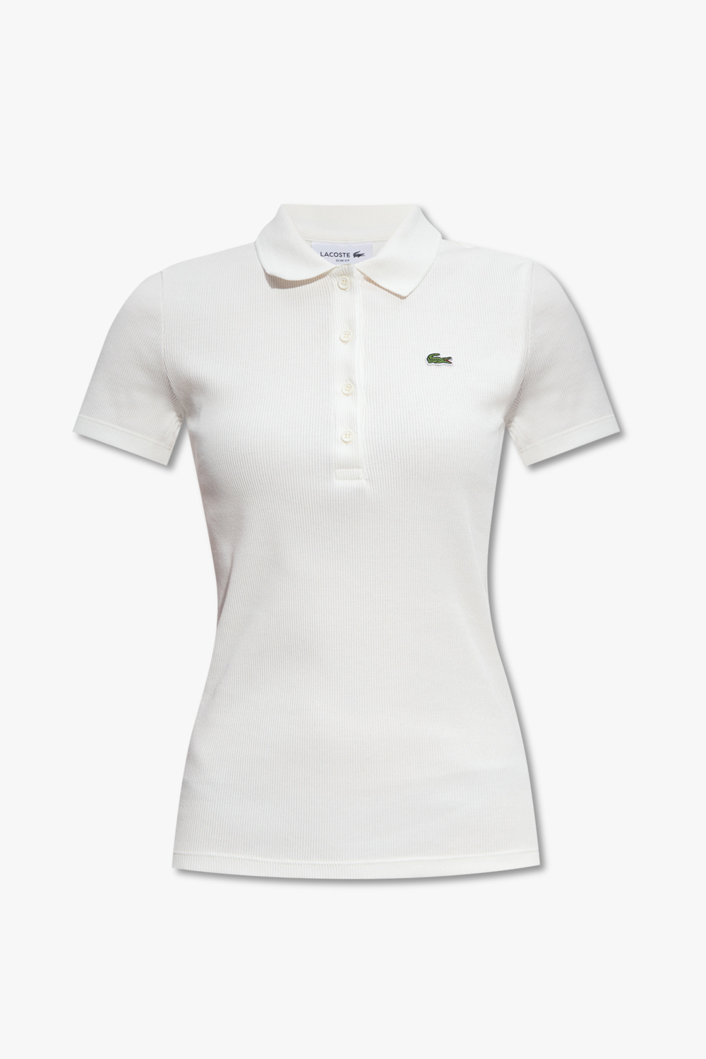 Lacoste Polo Z Logo, Kobiety, Biały