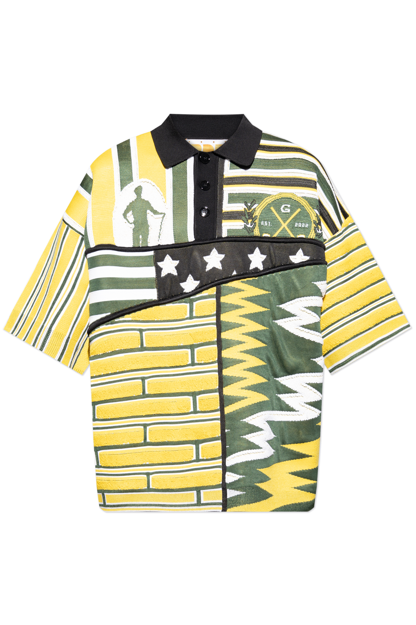 PDF Sweter Polo, Mężczyźni, Multikolor