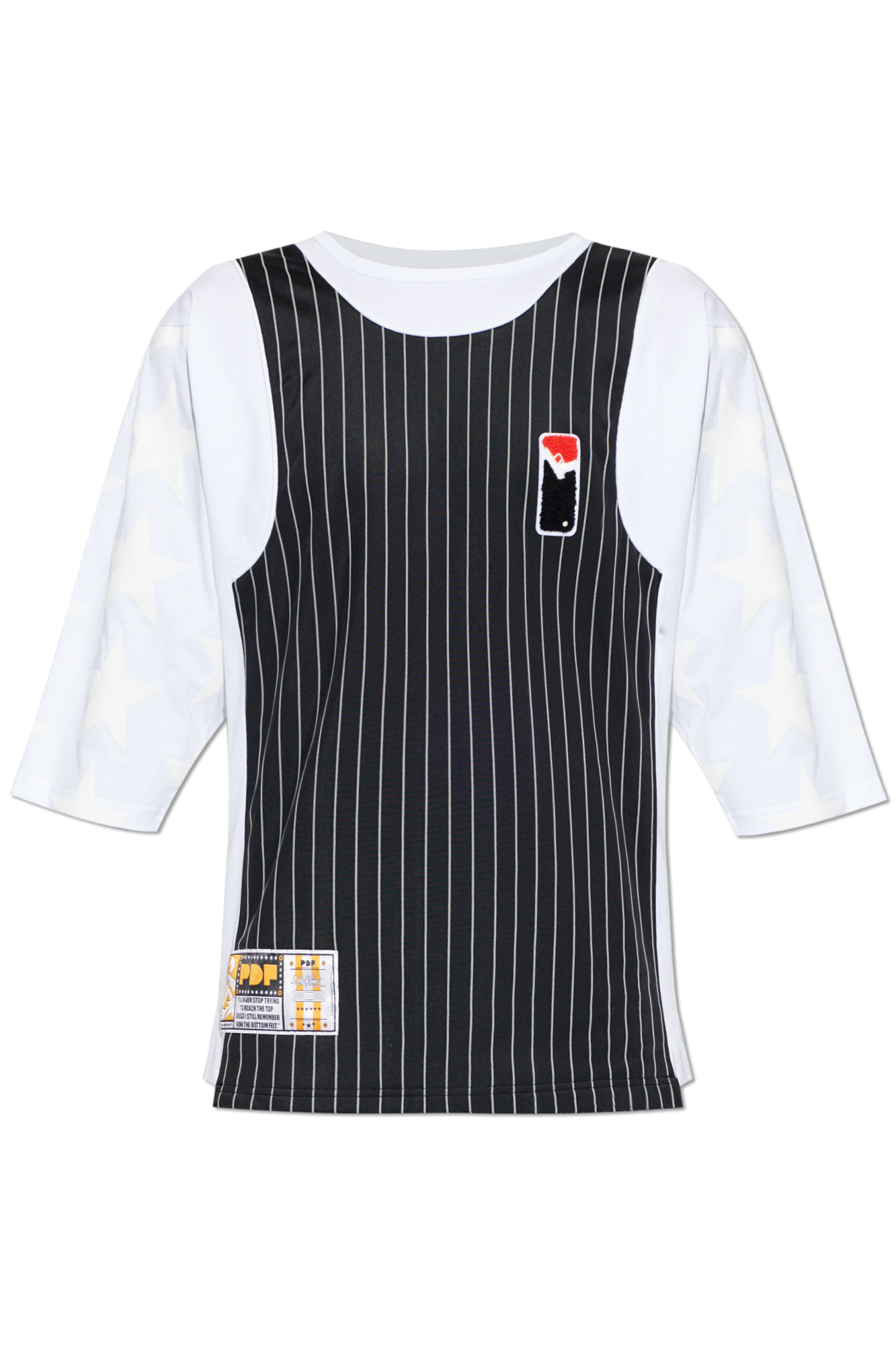 PDF T-shirt Z Naszywkami, Mężczyźni, Biały