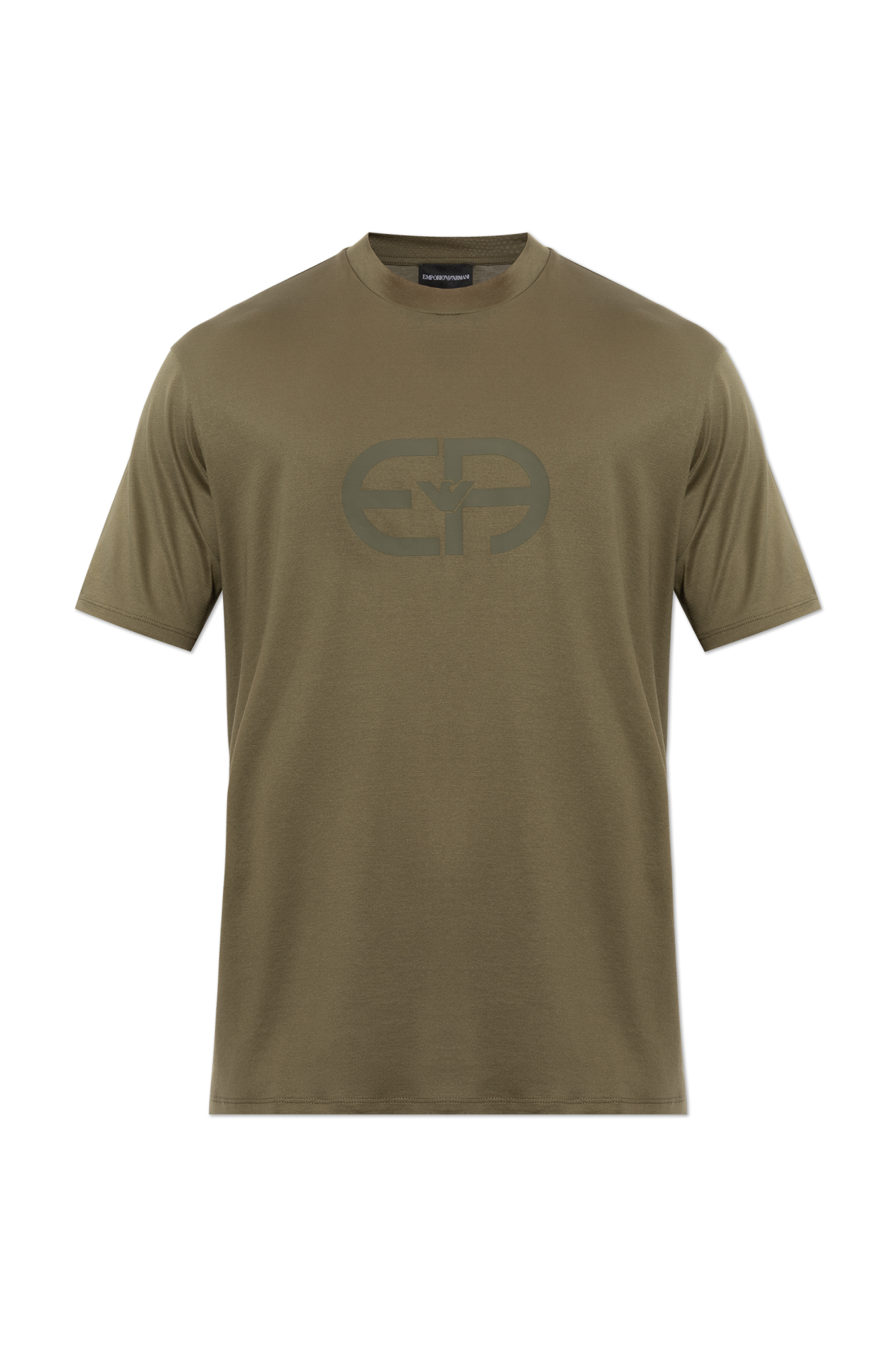 Emporio Armani T-shirt Z Logo, Mężczyźni, Zielony