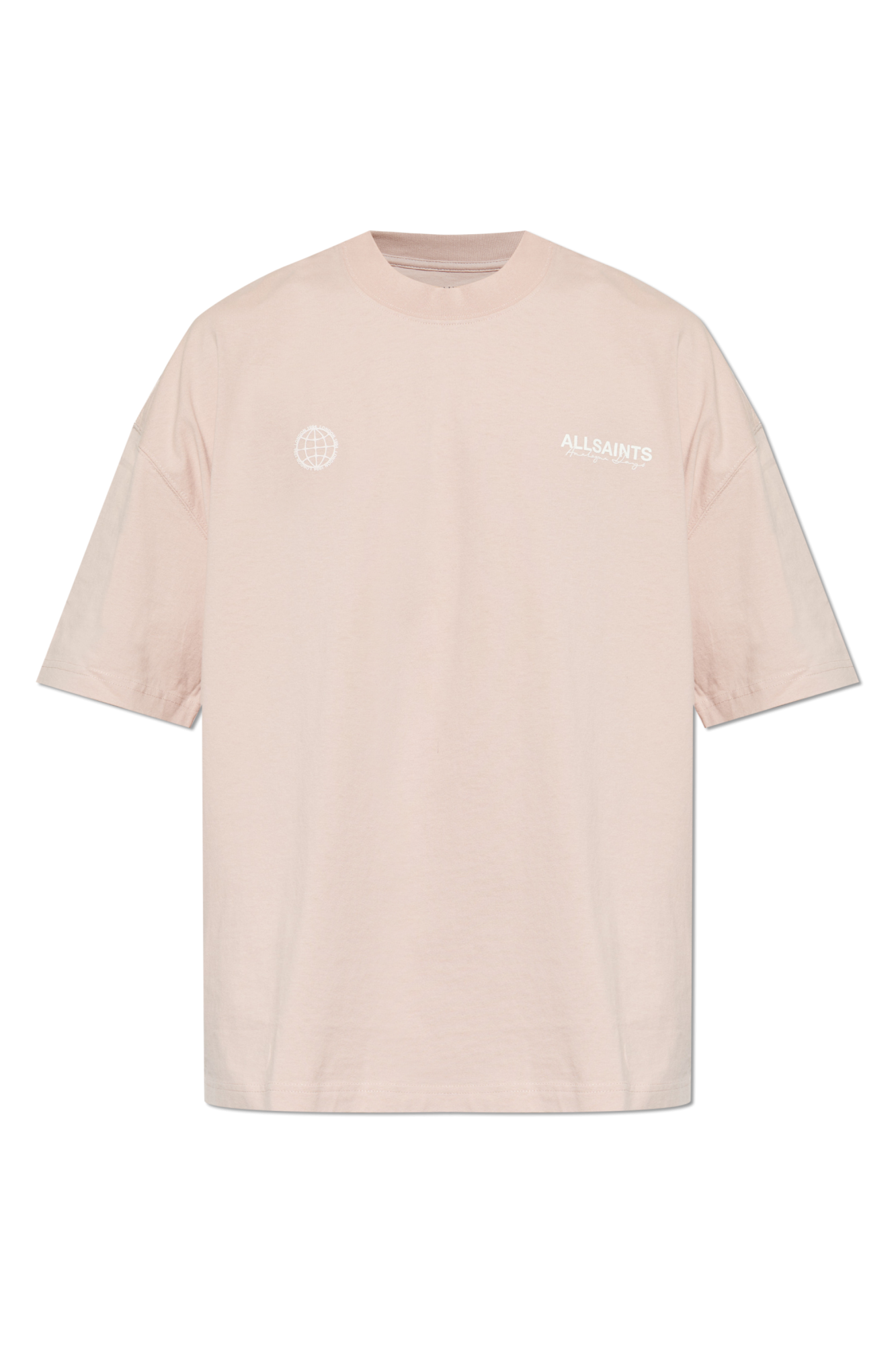 AllSaints T-shirt ‘Emblem’, Mężczyźni, Różowy