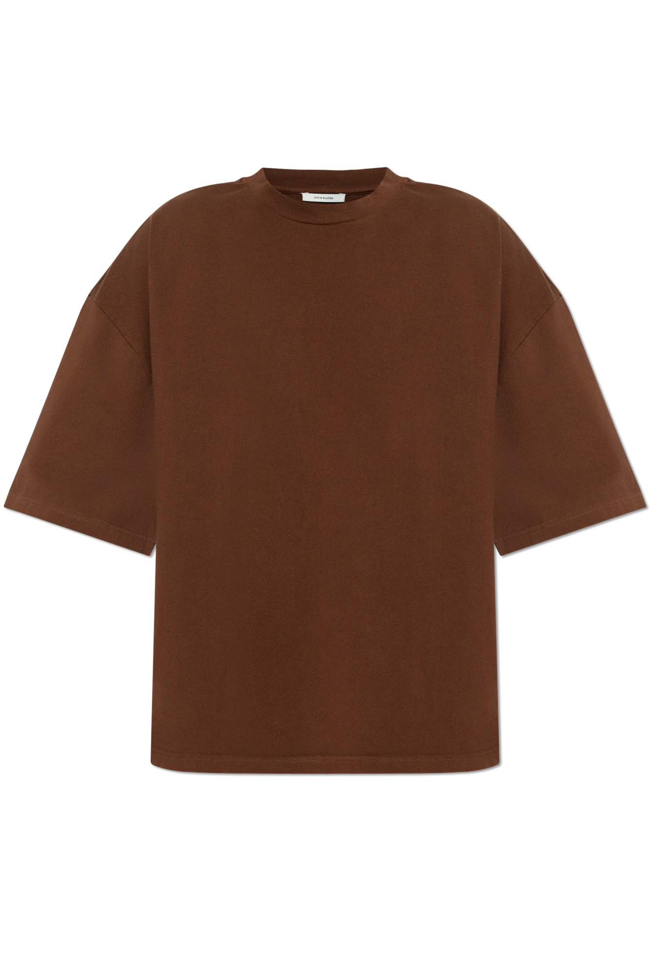 ENTIRE STUDIOS Bawełniany T-shirt, Unisex, Brązowy
