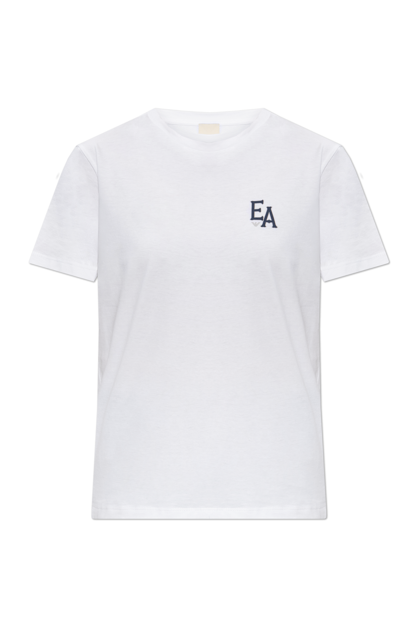 Emporio Armani T-shirt Z Nadrukowanym Logo, Kobiety, Biały