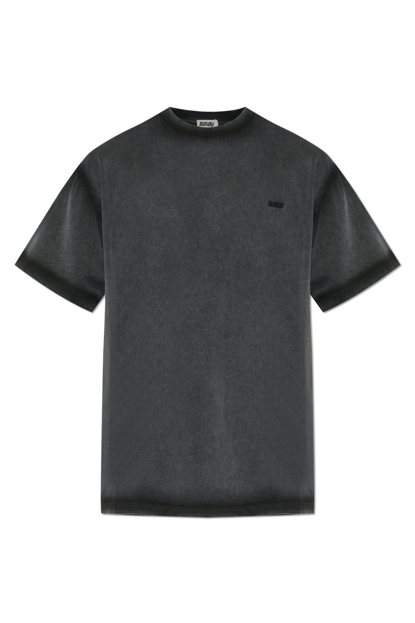 AVAVAV T-shirt Z Wyszytym Logo, Mężczyźni, Czarny