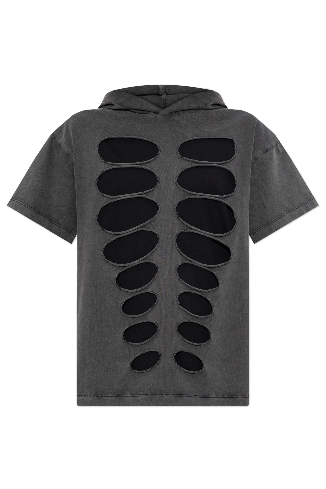 AVAVAV T-shirt Z Kapturem I Wycięciami, Kobiety, Szary
