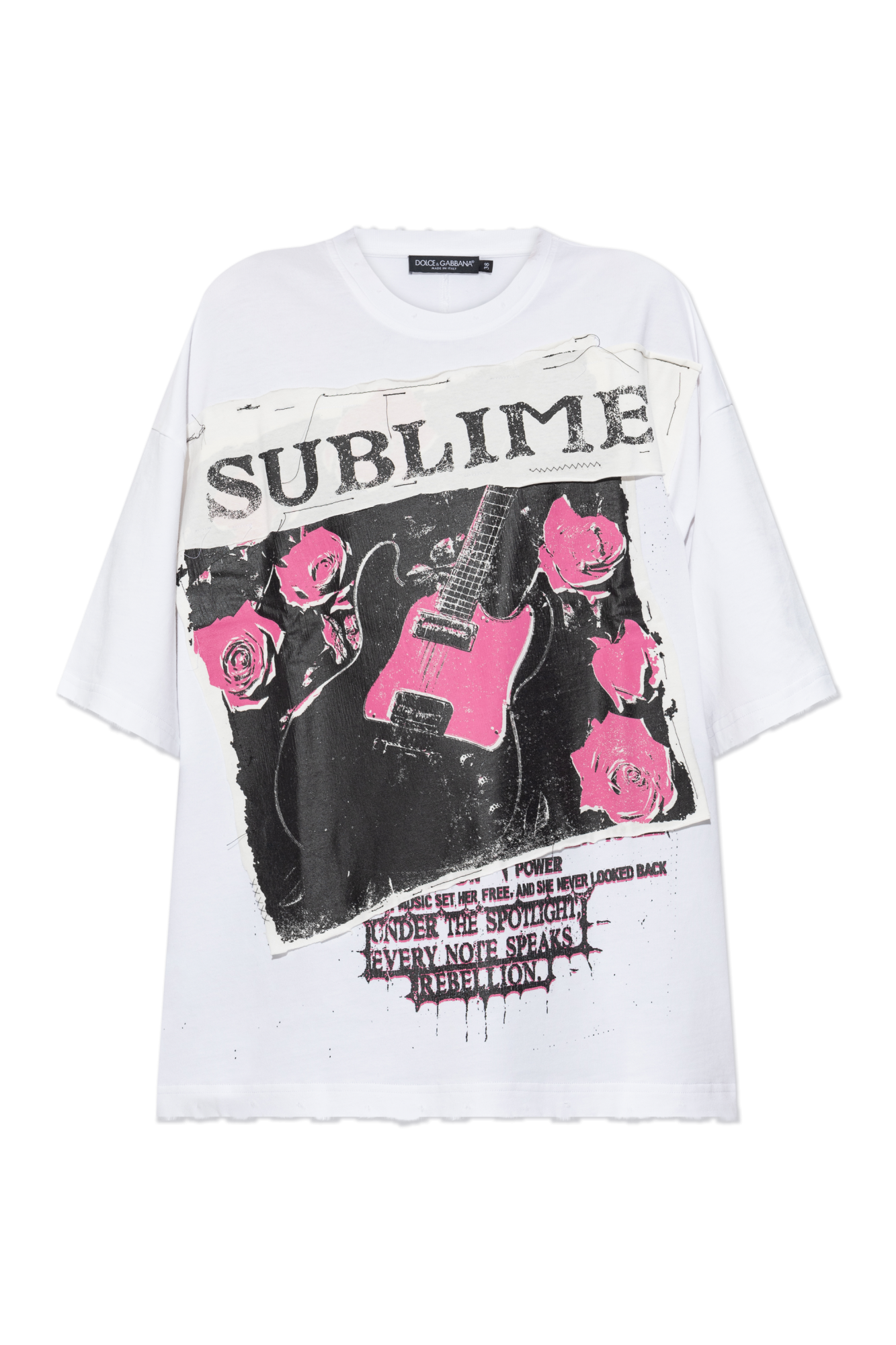 Dolce & Gabbana T-shirt Typu `oversize`, Kobiety, Biały