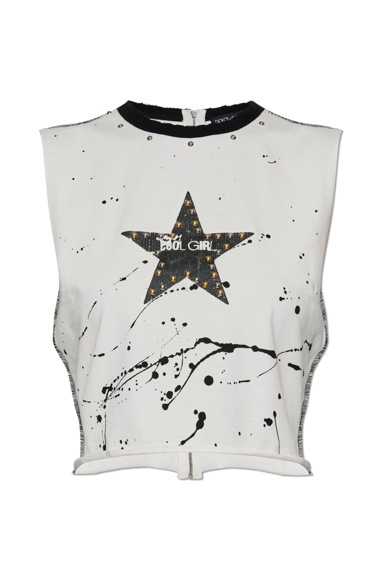 Dolce & Gabbana Top Z Aplikacjami, Kobiety, Biały