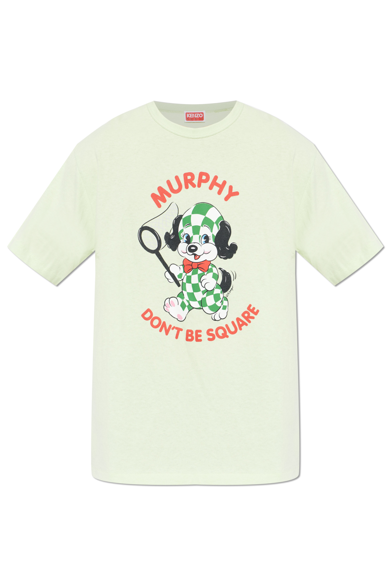Kenzo T-shirt Z Nadrukiem, Mężczyźni, Zielony