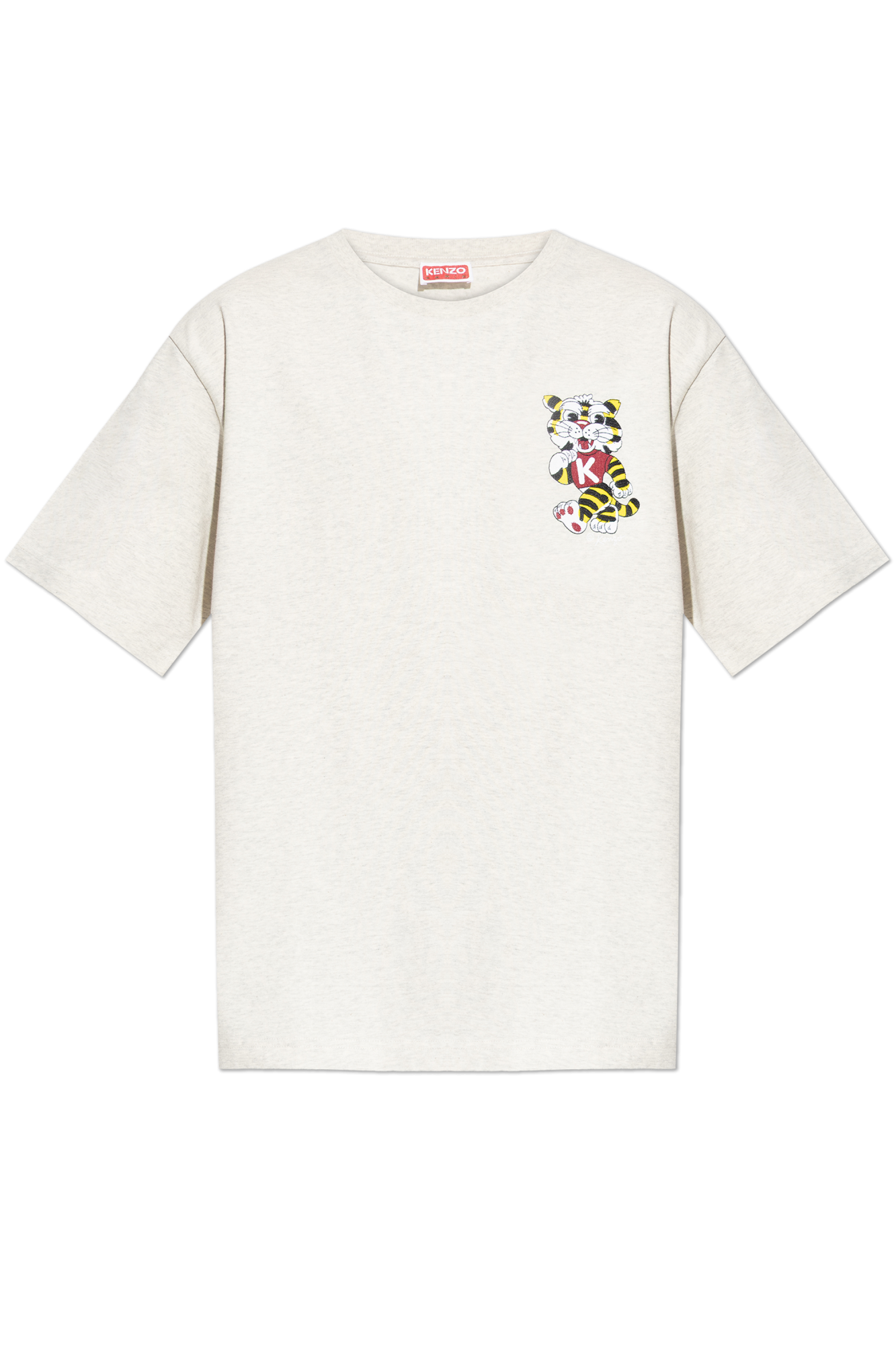Kenzo Bawełniany T-shirt, Mężczyźni, Kremowy