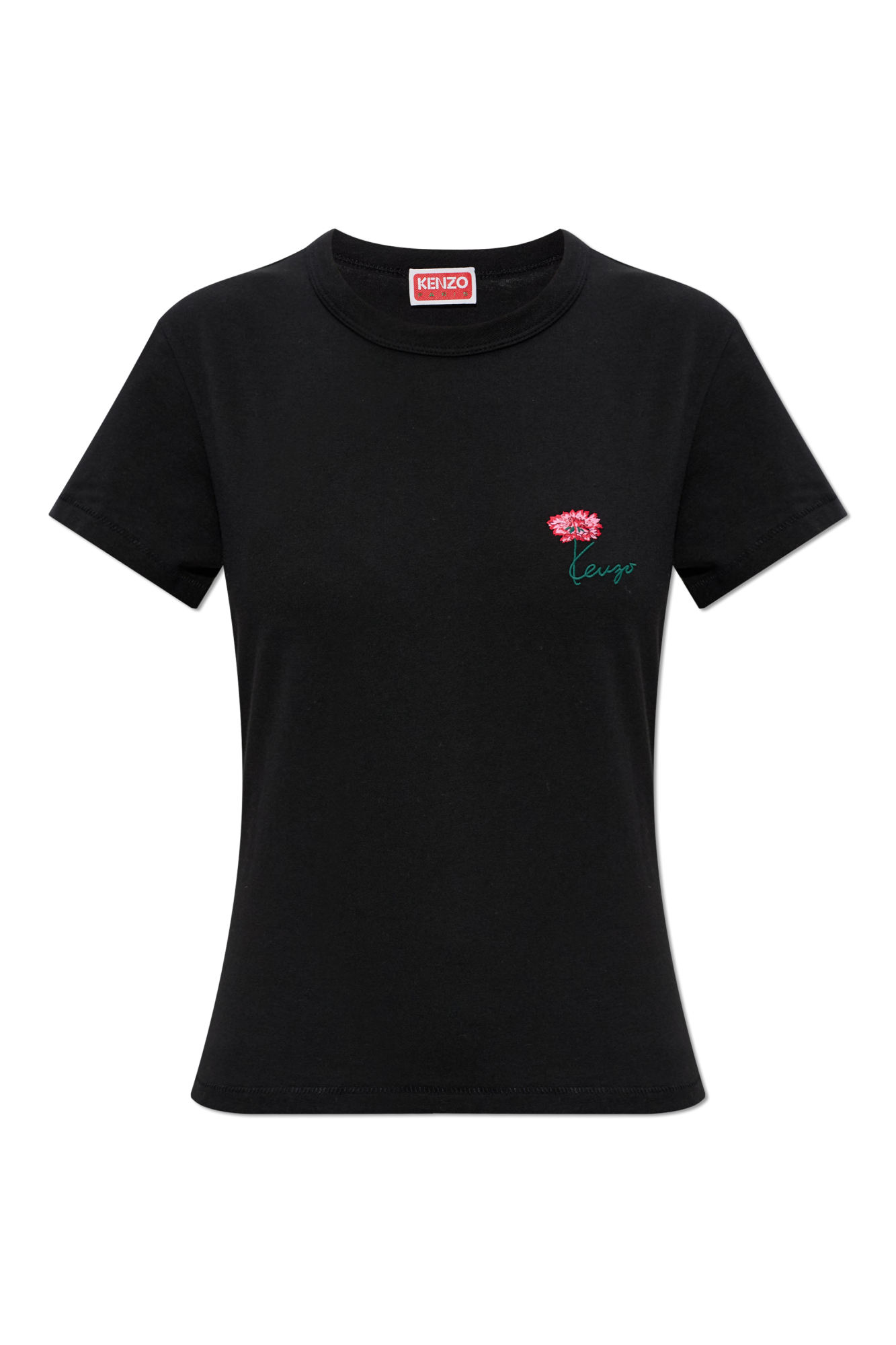 Kenzo T-shirt Z Logo, Kobiety, Czarny