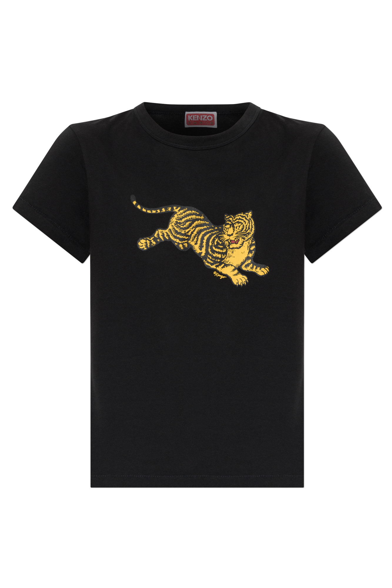 Kenzo T-shirt Z Nadrukiem, Kobiety, Czarny