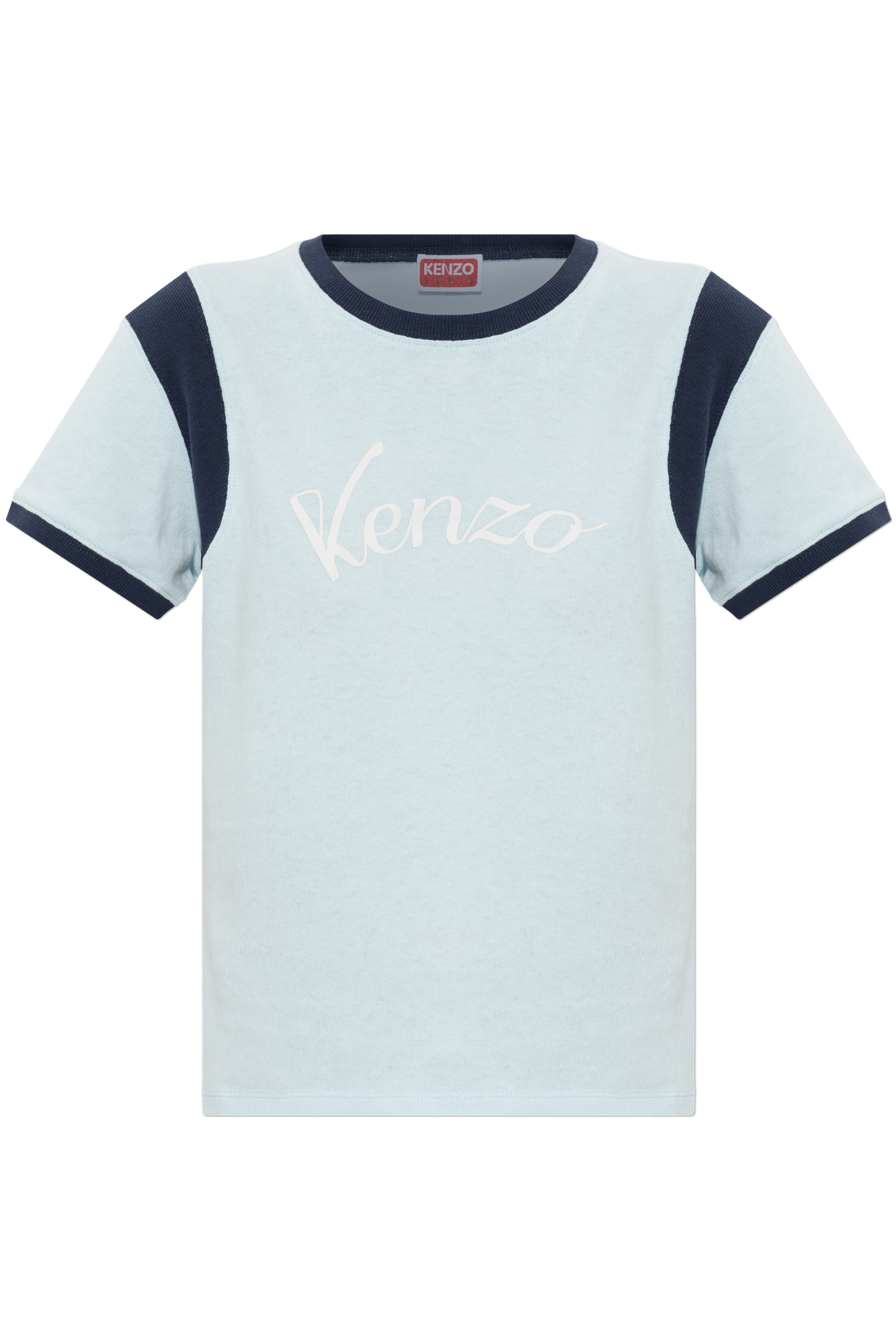 Kenzo T-shirt Z Logo, Kobiety, Niebieski