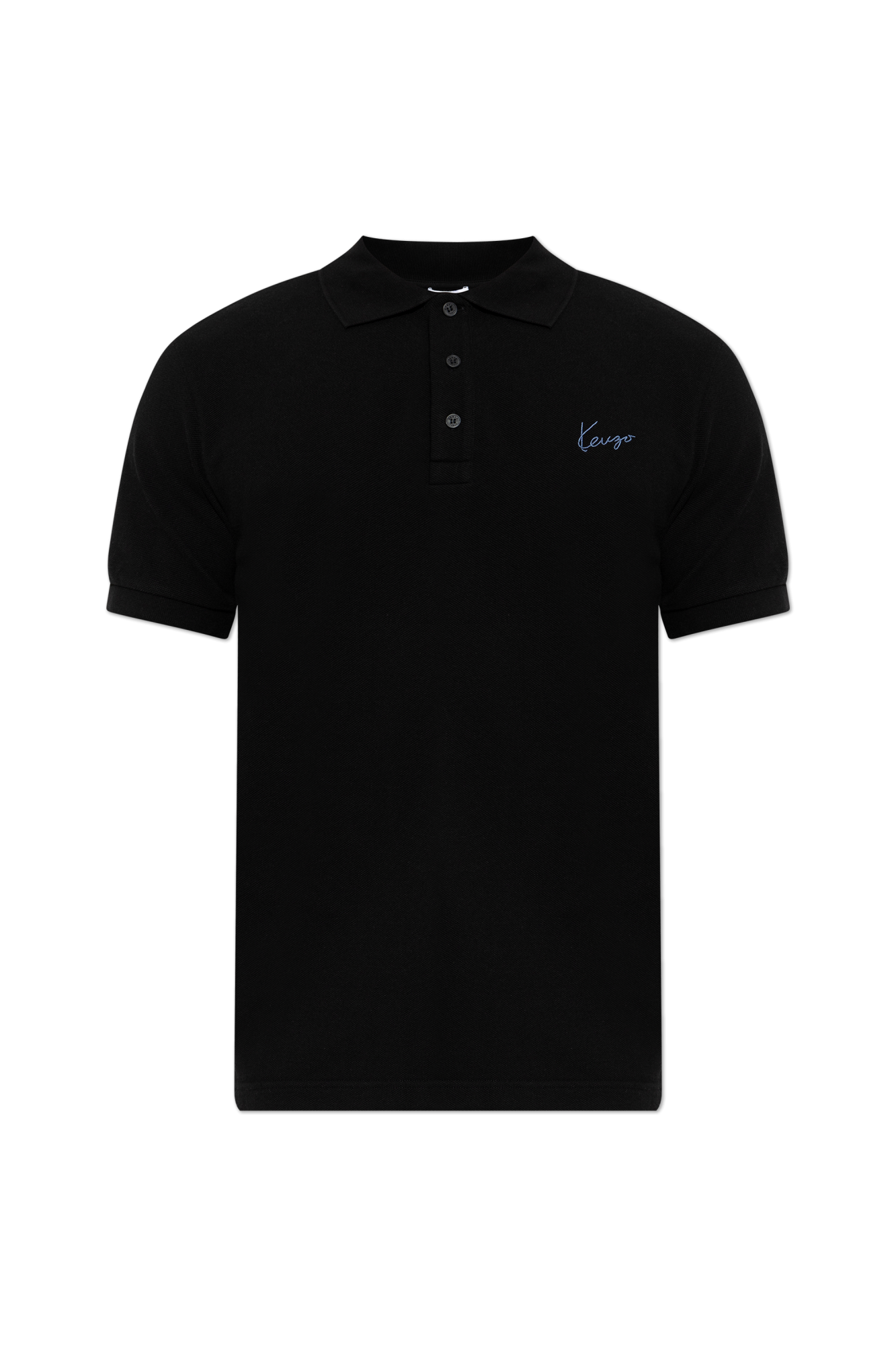 Kenzo Polo Z Logo, Mężczyźni, Czarny