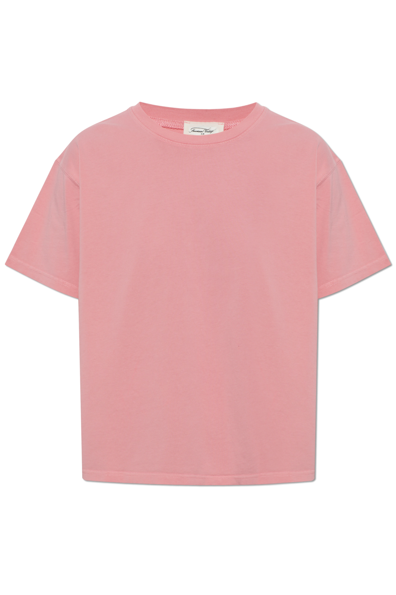 American Vintage T-shirt Z Okrągłym Dekoltem, Kobiety, Różowy