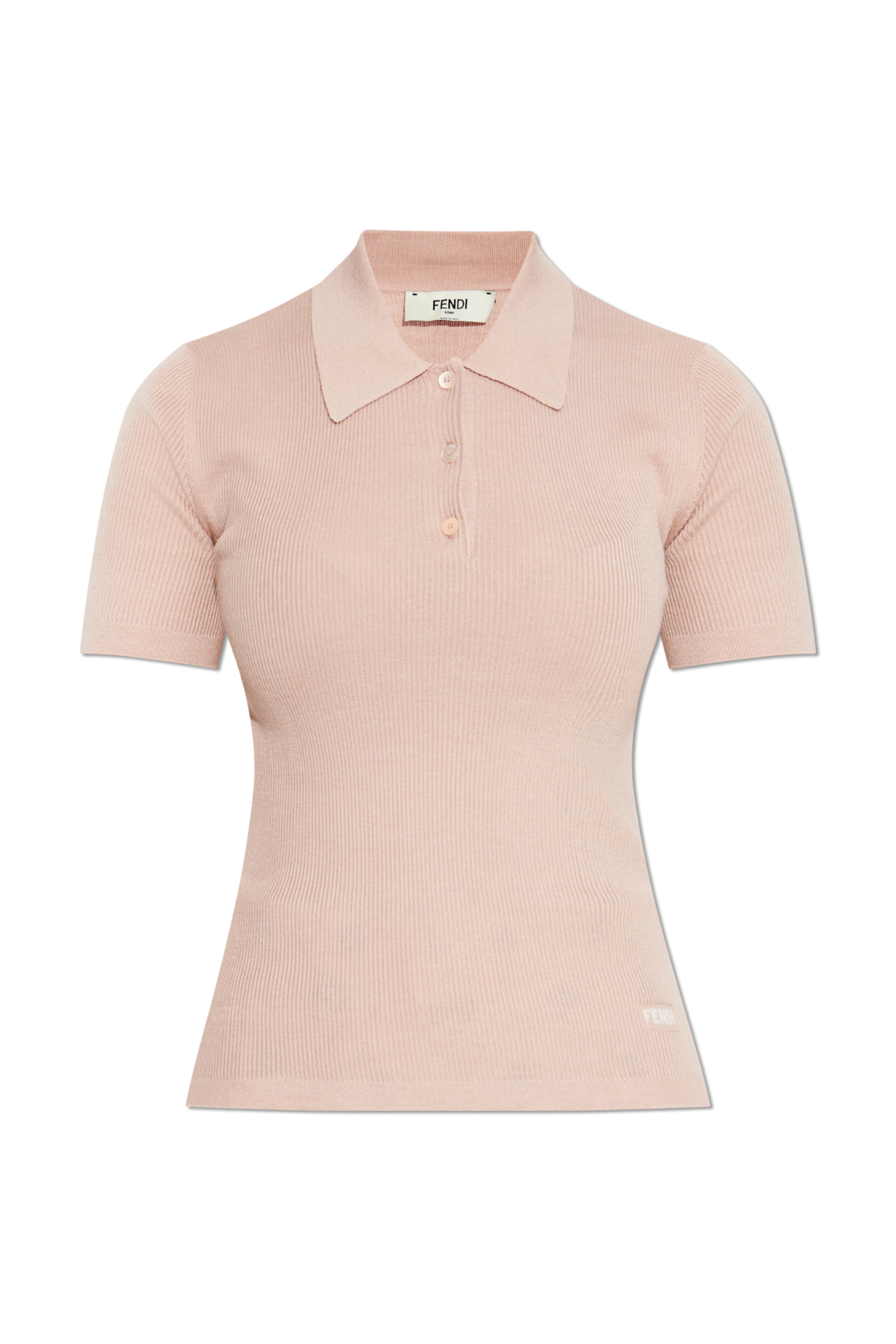 Fendi Polo Z Logo, Kobiety, Różowy