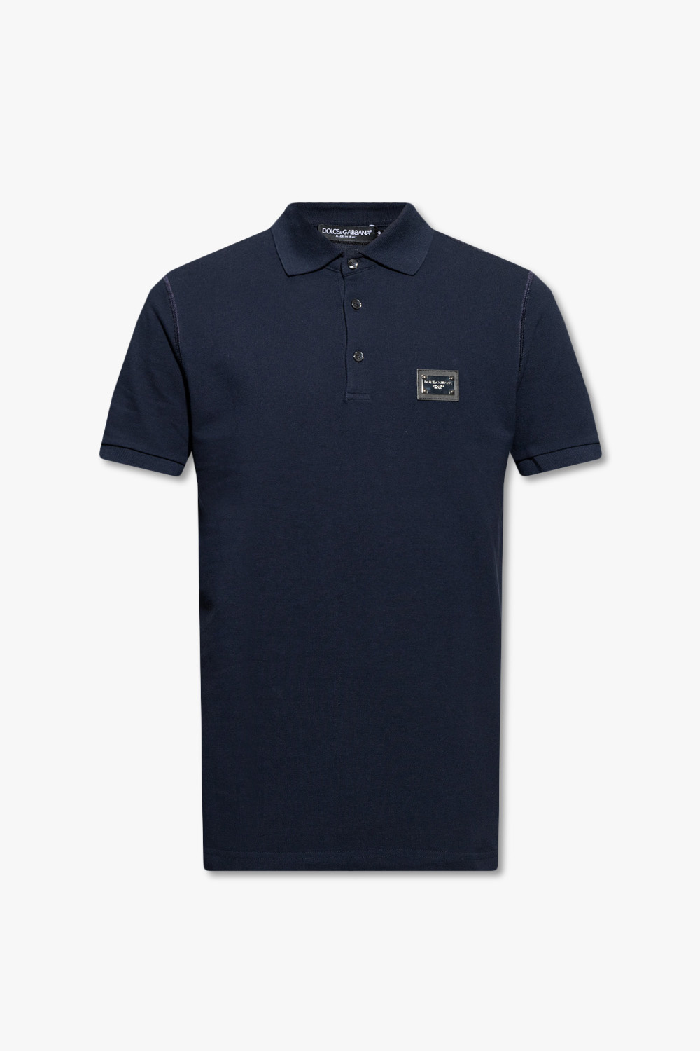 Dolce & Gabbana Polo Z Logo, Mężczyźni, Granatowy