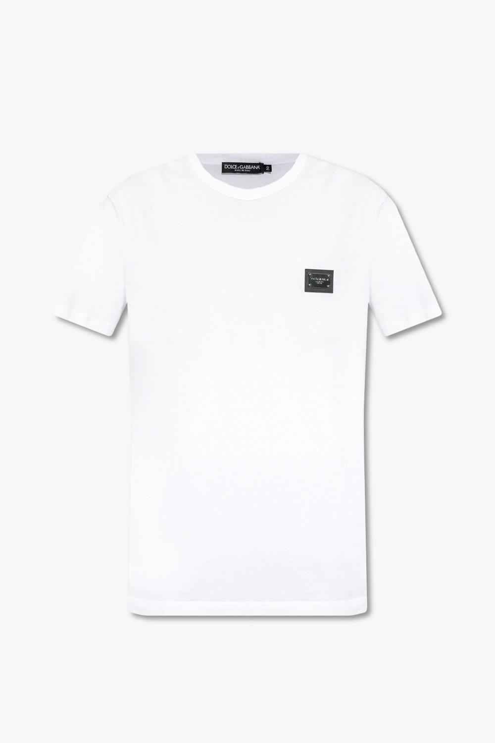Dolce & Gabbana T-shirt Z Aplikacją, Mężczyźni, Biały