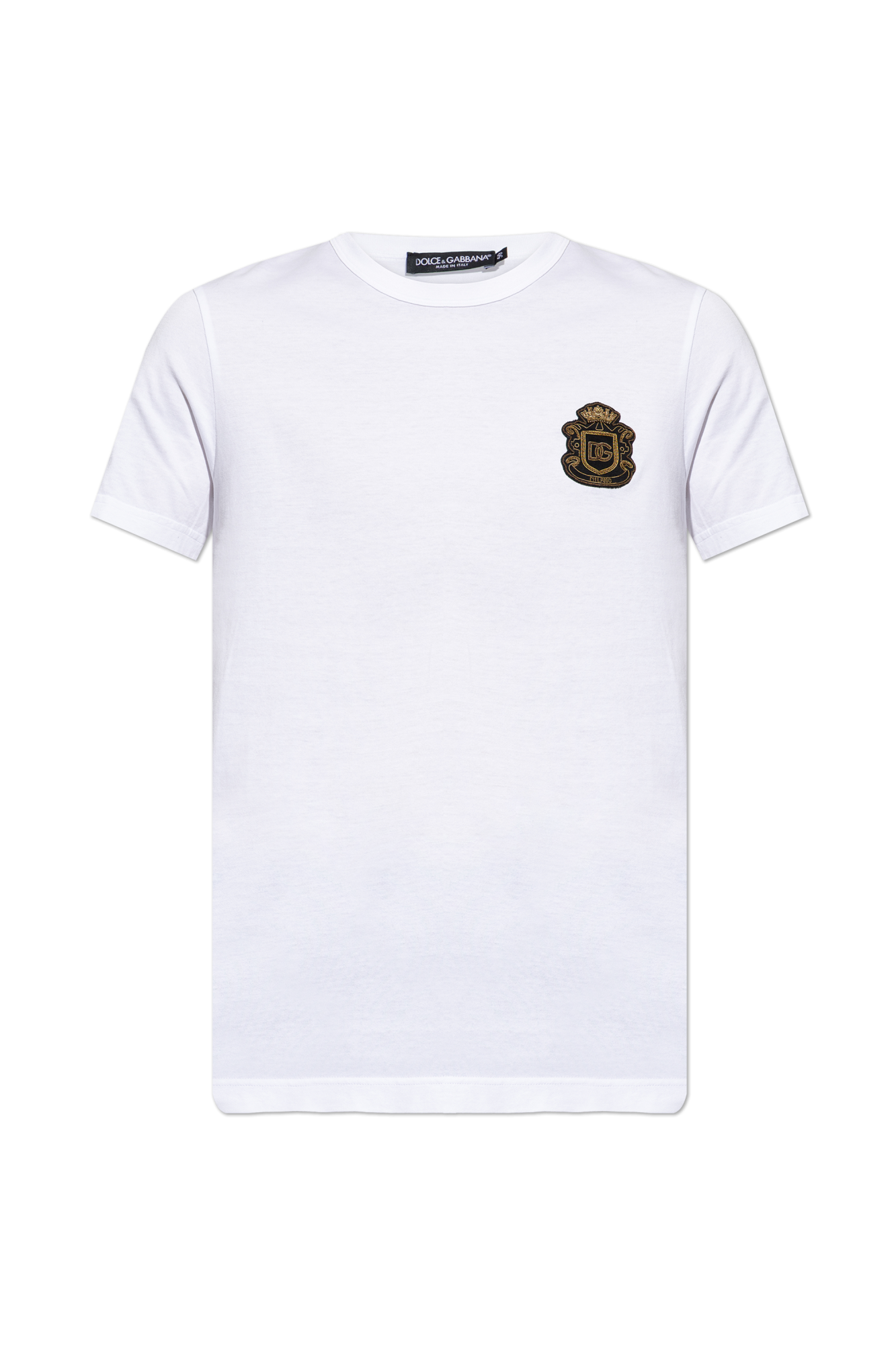 Dolce & Gabbana T-shirt Z Logo, Mężczyźni, Biały