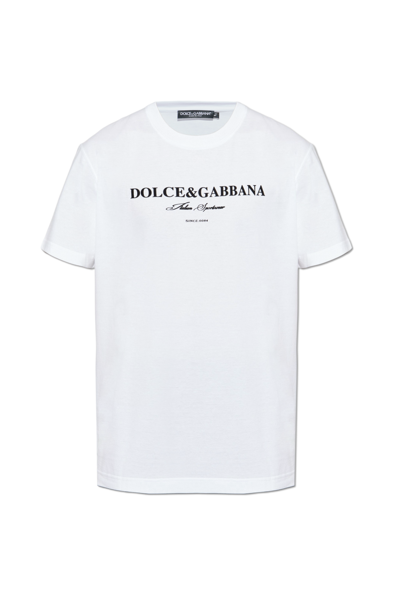 Dolce & Gabbana T-shirt Z Nadrukowanym Logo, Mężczyźni, Biały