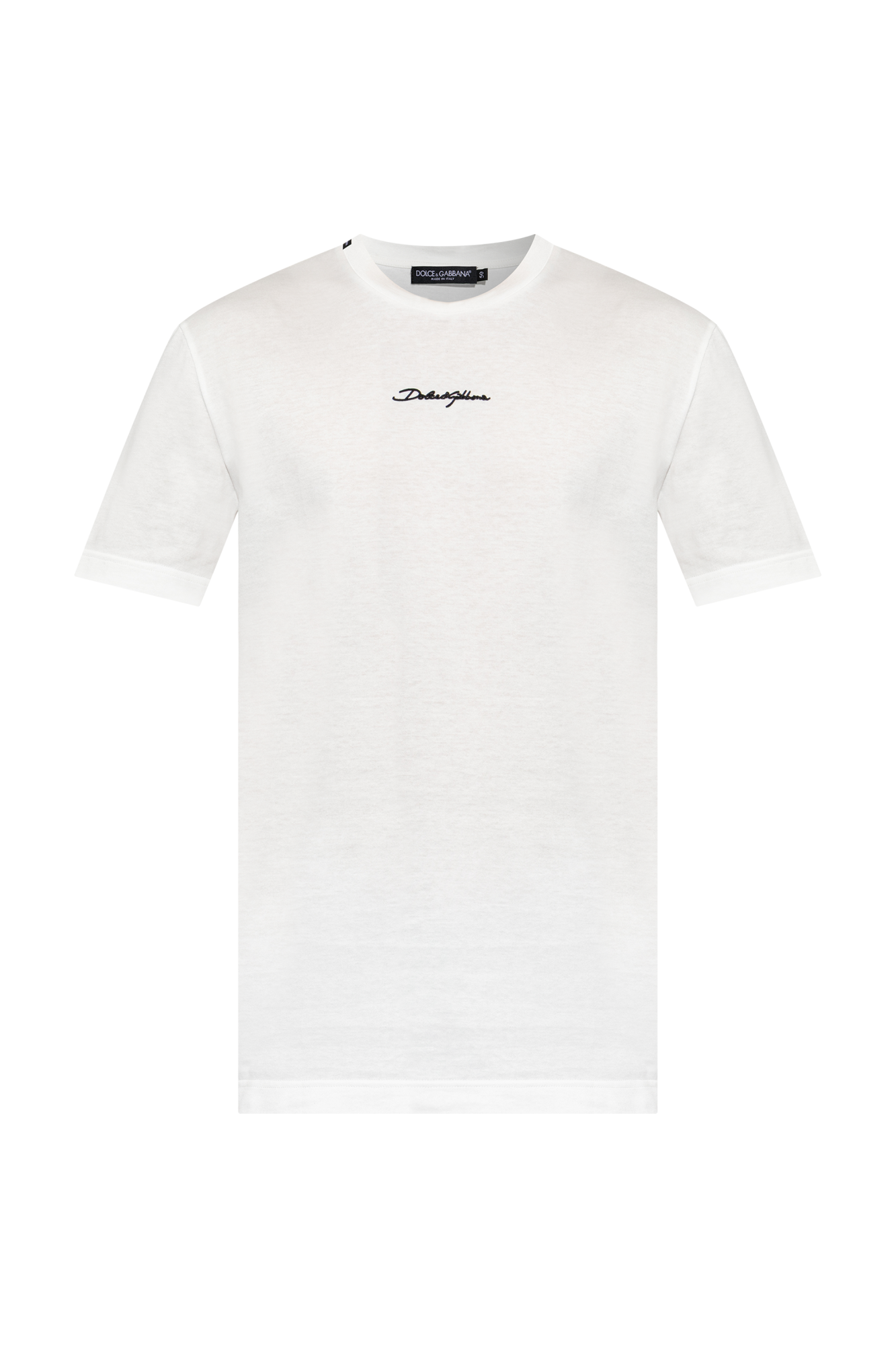 Dolce & Gabbana T-shirt Z Logo, Mężczyźni, Biały