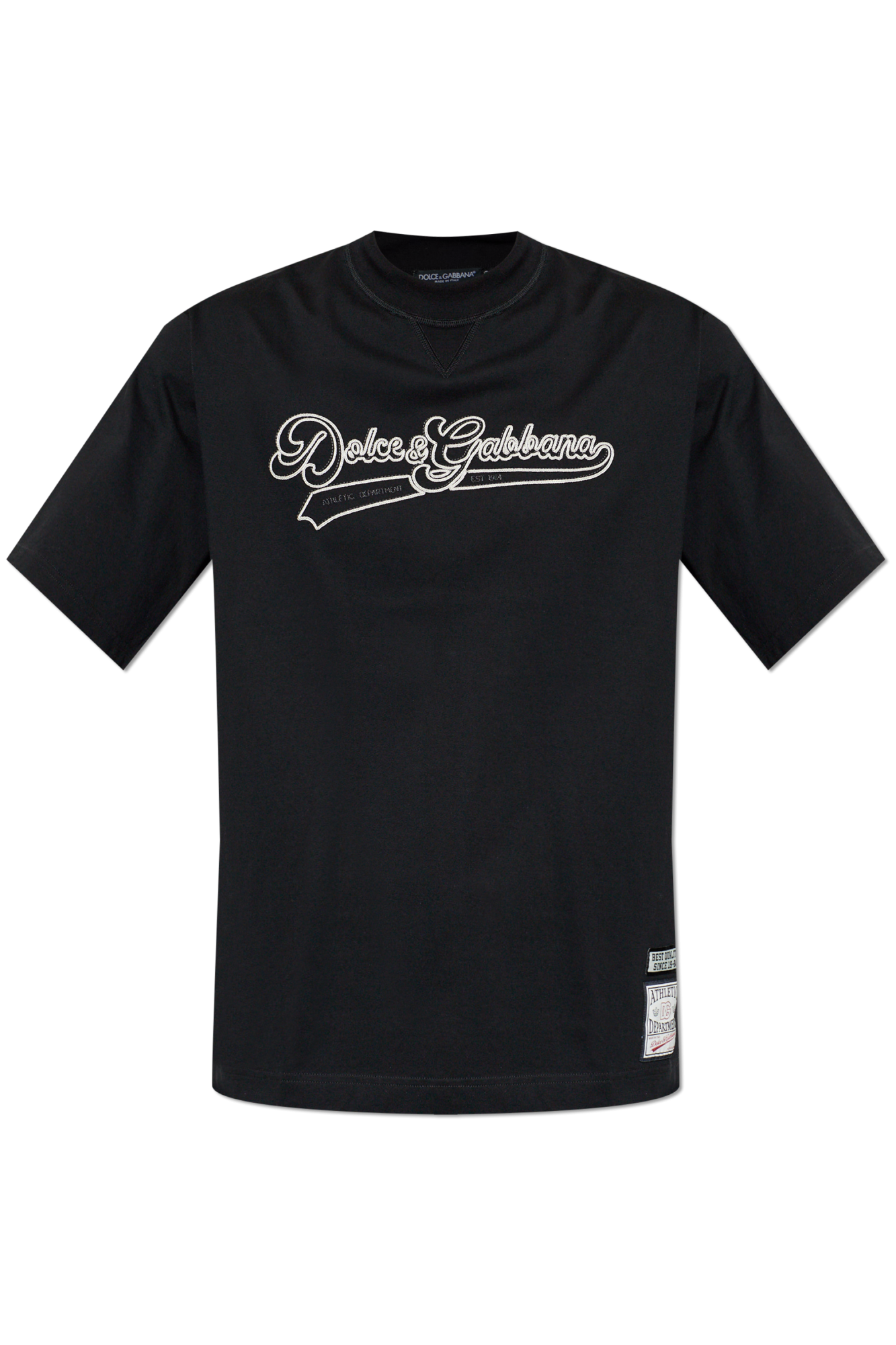 Dolce & Gabbana T-shirt Logo, Mężczyźni, Czarny