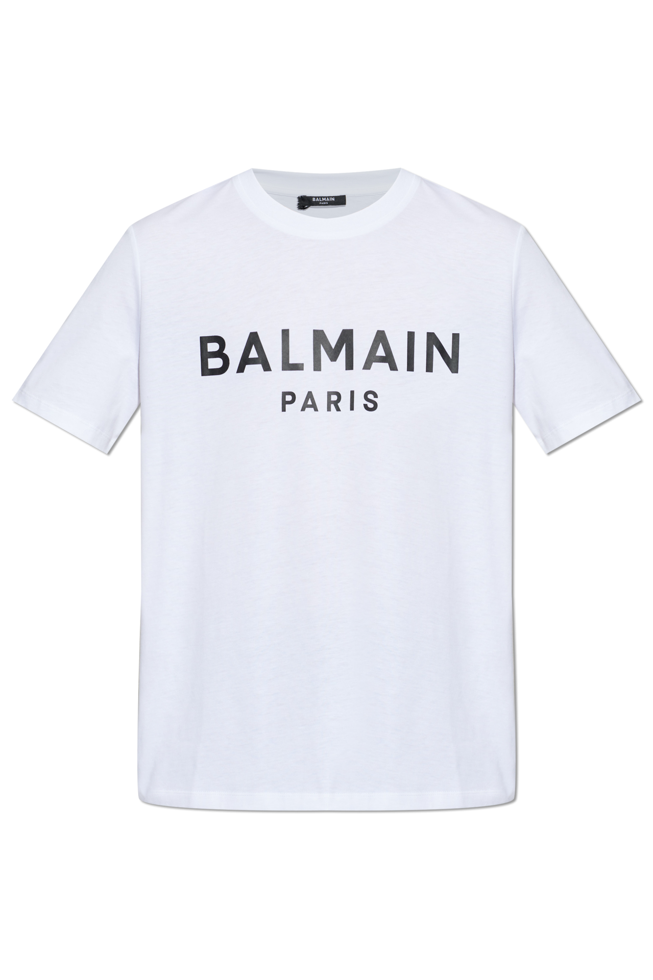 Balmain T-shirt Z Nadrukowanym Logo, Mężczyźni, Biały