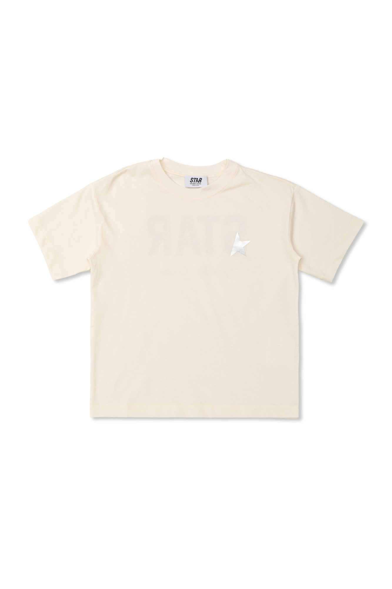 Golden Goose Kids T-shirt Z Logo, Unisex, Kremowy