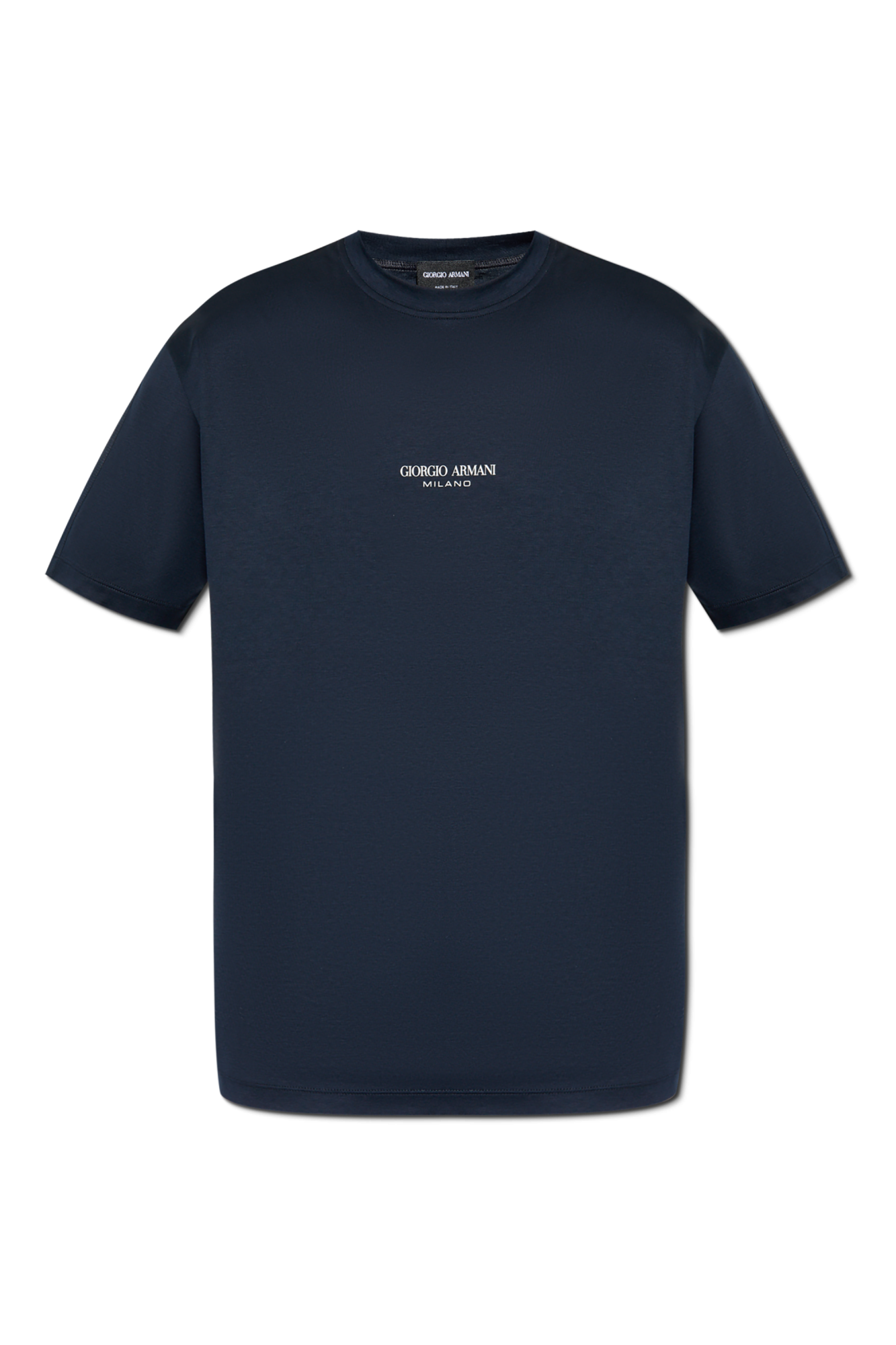 Giorgio Armani T-shirt Z Nadrukowanym Logo, Mężczyźni, Granatowy