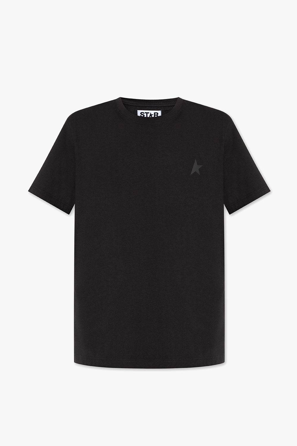 Golden Goose T-shirt Z Logo, Mężczyźni, Czarny