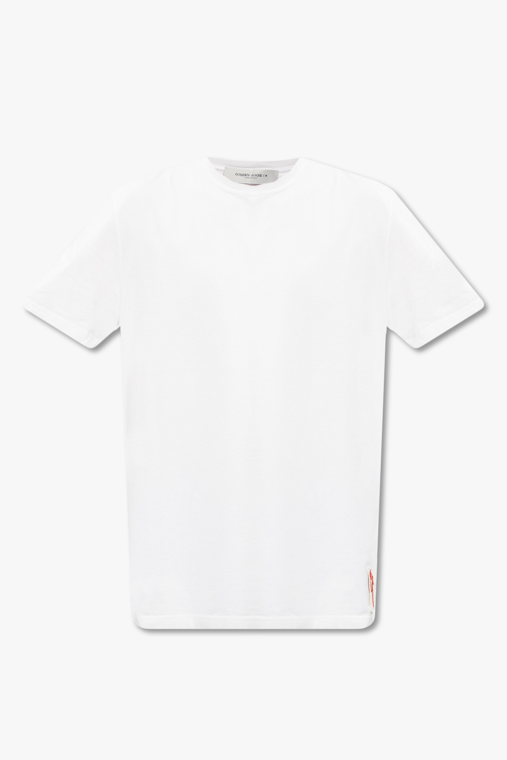 Golden Goose T-shirt Z Logo, Mężczyźni, Biały