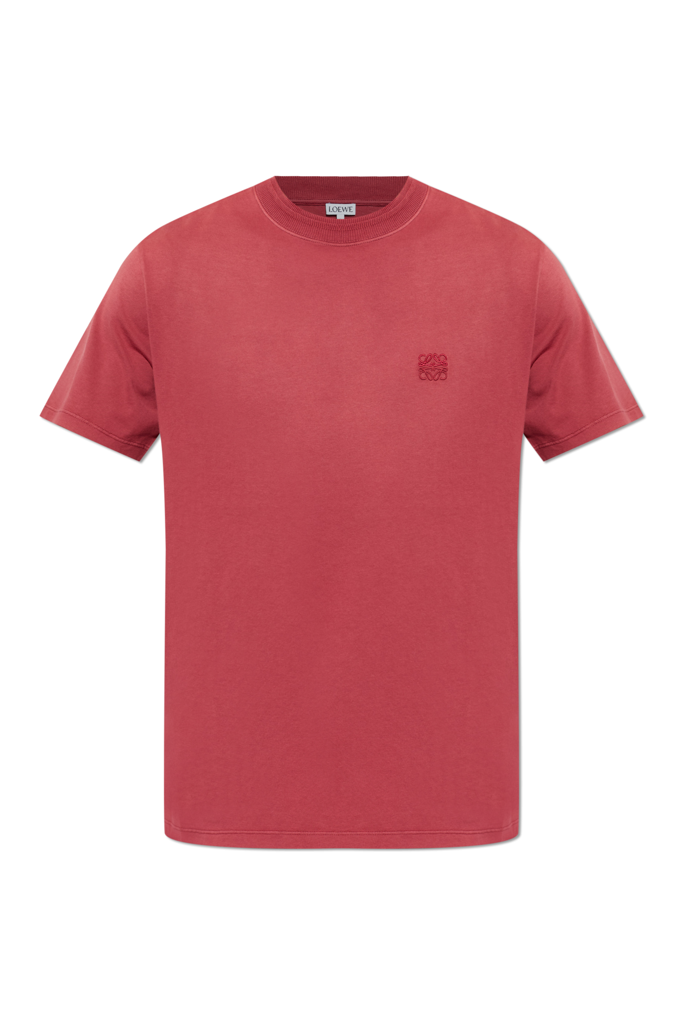 Loewe T-shirt Z Logo, Mężczyźni, Czerwony
