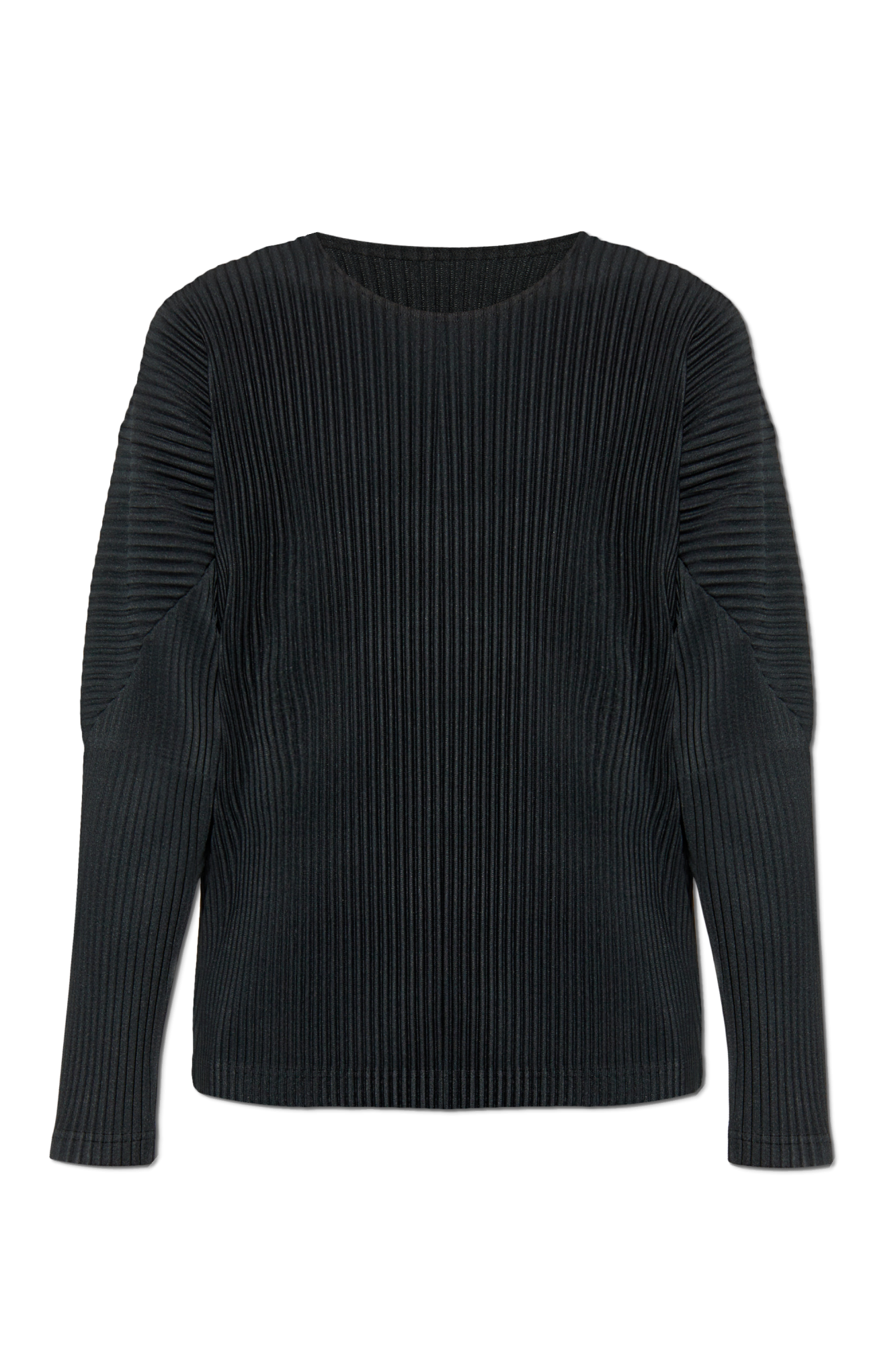 Homme Plissé Issey Miyake Plisowany T-shirt, Mężczyźni, Czarny