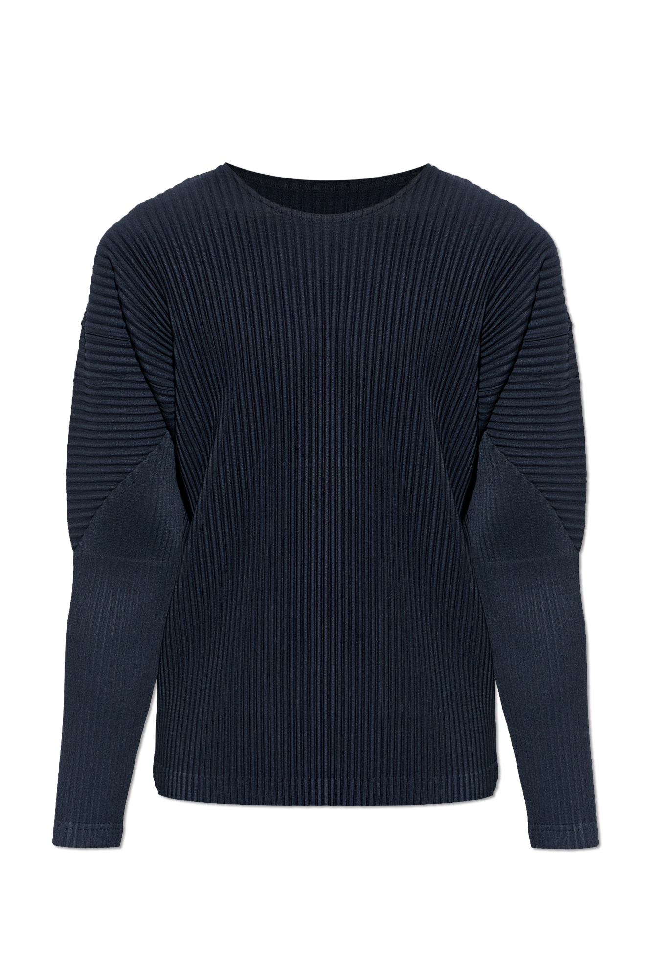 Homme Plissé Issey Miyake Plisowany T-shirt, Mężczyźni, Granatowy