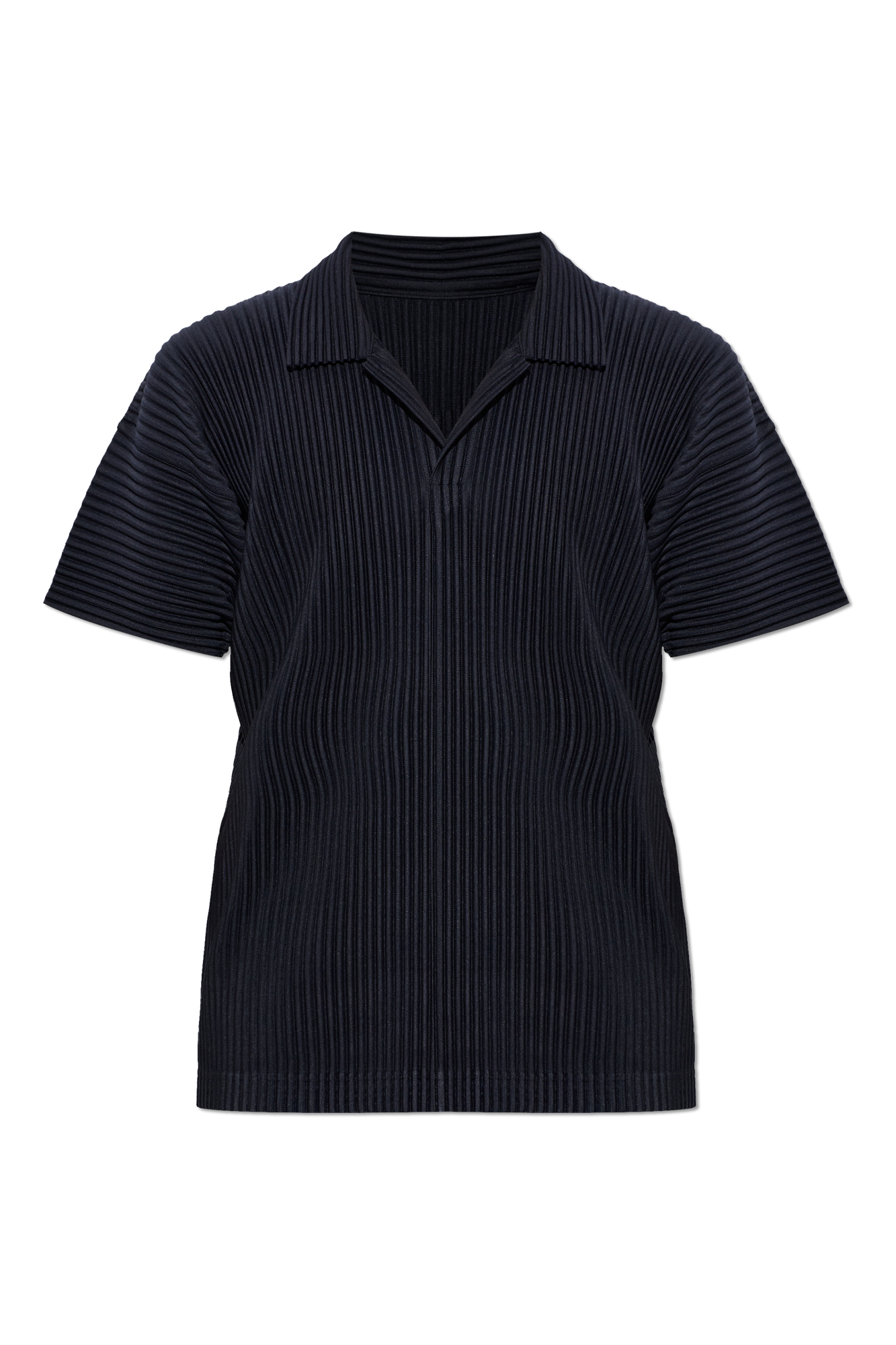 Homme Plissé Issey Miyake Plisowane Polo, Mężczyźni, Granatowy
