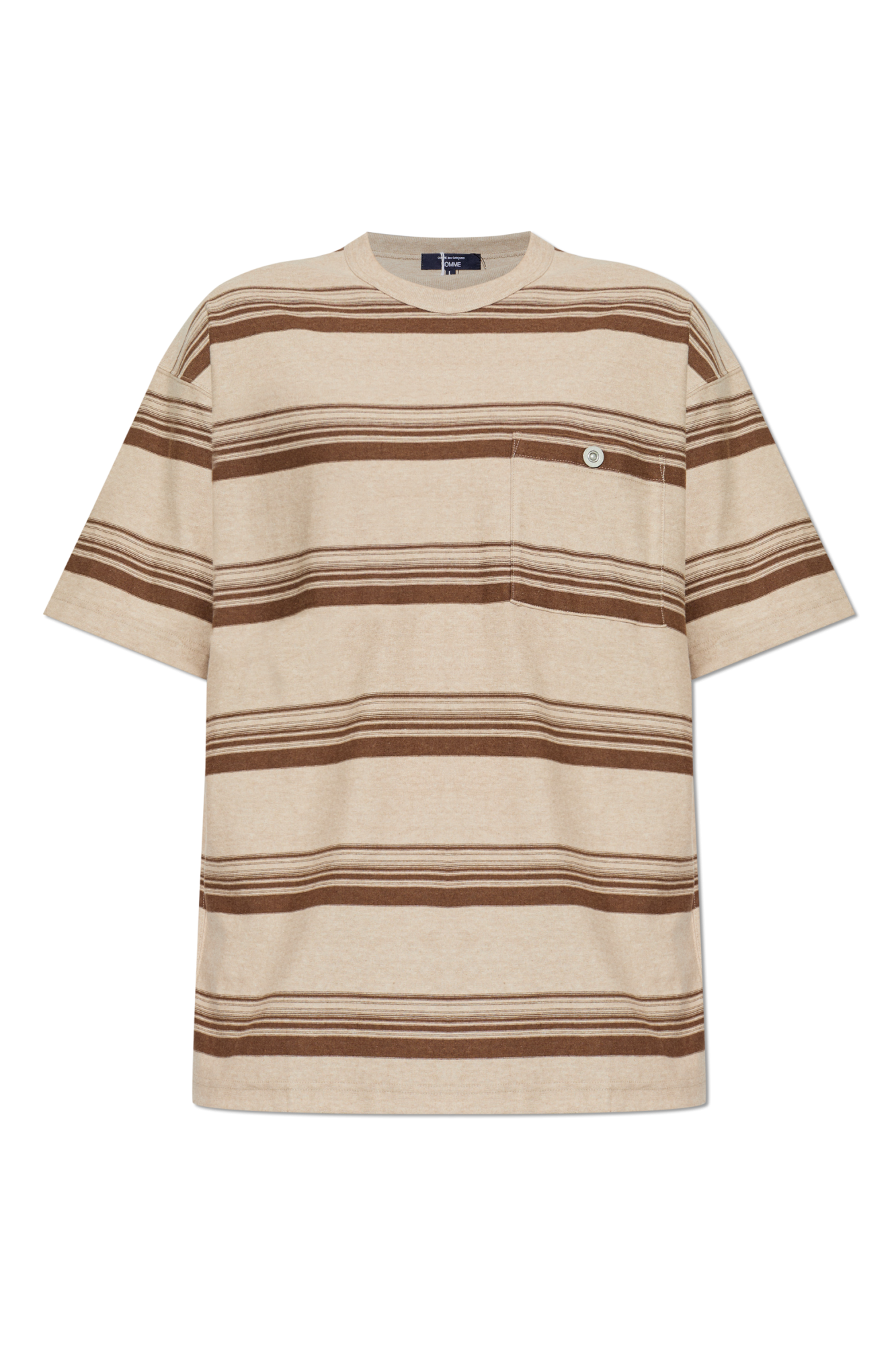 Comme Des Garçons Homme Plus T-shirt Z Kieszenią, Mężczyźni, Beżowy