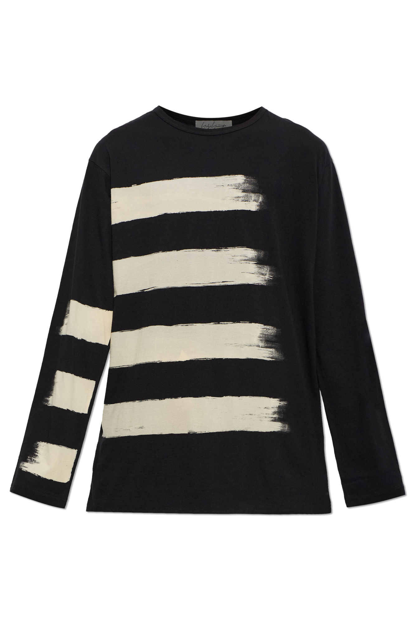 Yohji Yamamoto T-shirt Z Długimi Rękawami, Mężczyźni, Czarny
