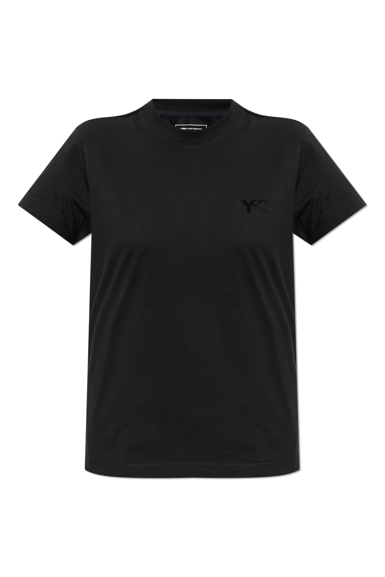 Y-3 Bawełniany T-shirt, Kobiety, Czarny