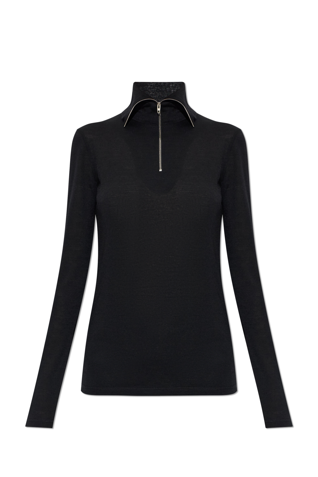 JIL SANDER Top Ze Stójką, Kobiety, Czarny