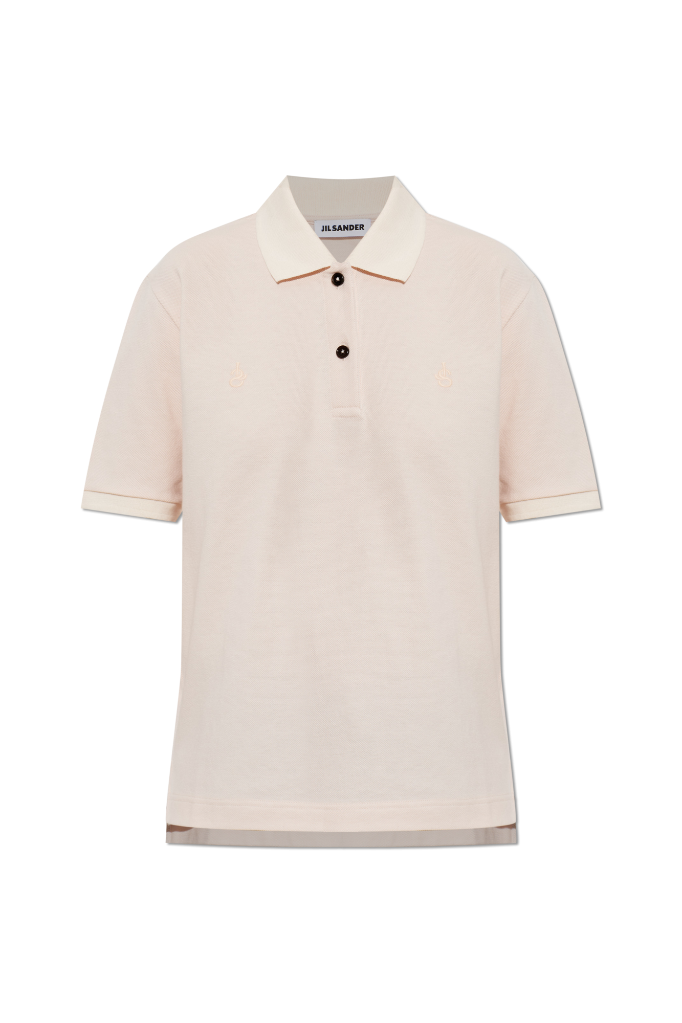 JIL SANDER Polo Z Wyszytym Logo, Kobiety, Różowy