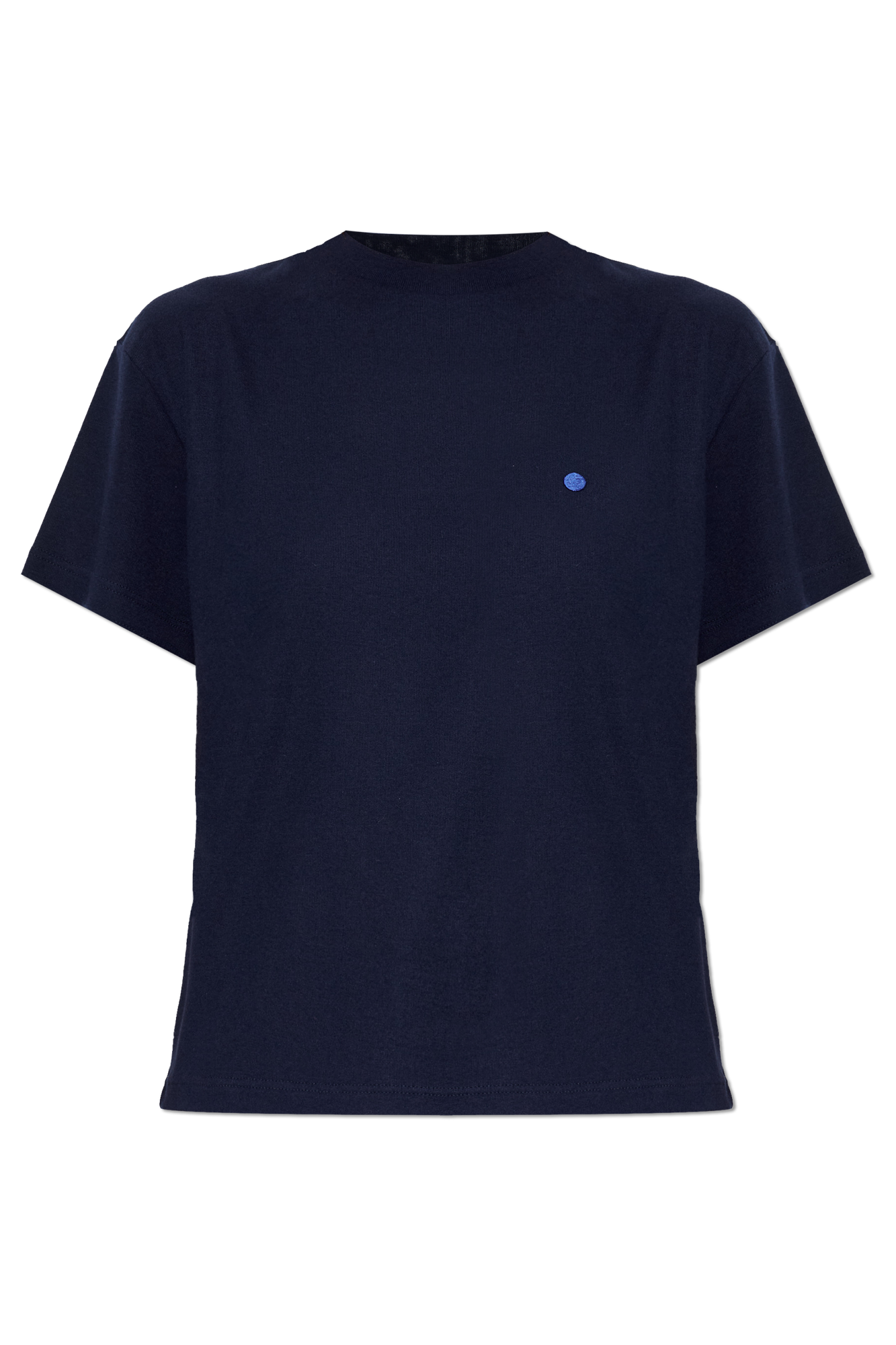 JIL SANDER Bawełniany T-shirt Typu ‘oversize’, Kobiety, Granatowy