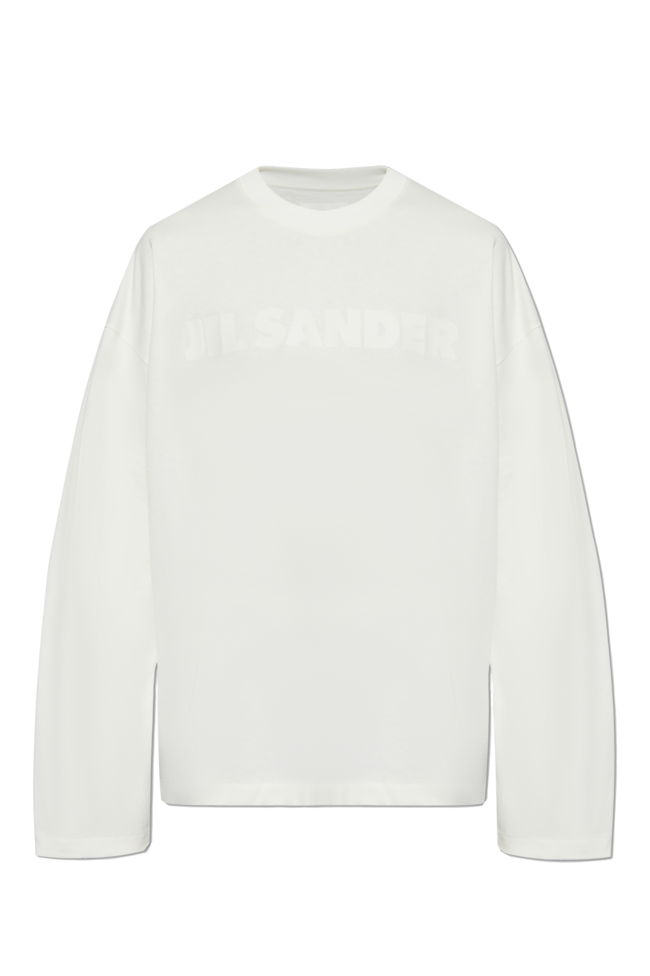 JIL SANDER T-shirt Z Logo, Mężczyźni, Kremowy