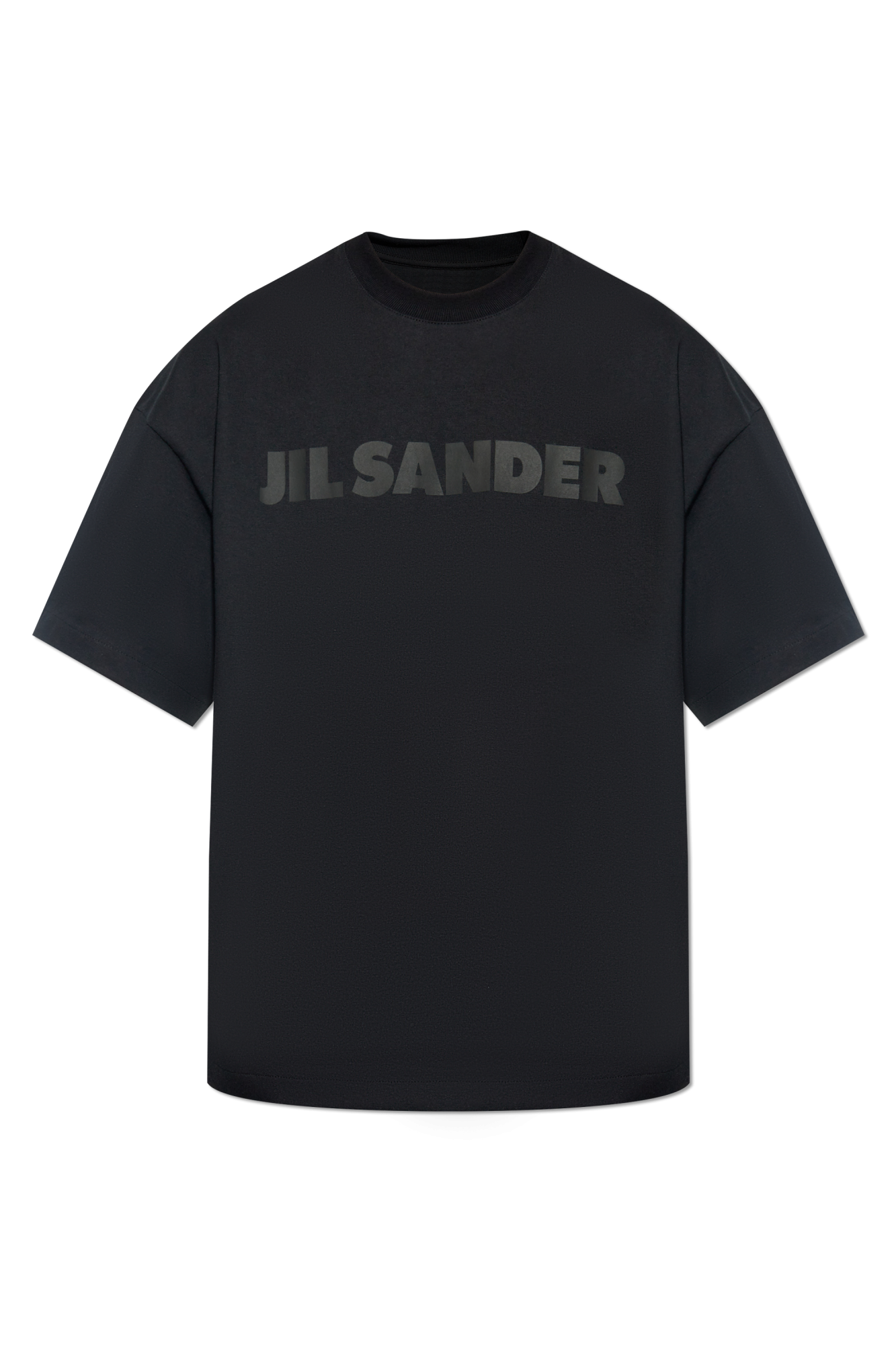 JIL SANDER T-shirt Z Logo, Mężczyźni, Czarny