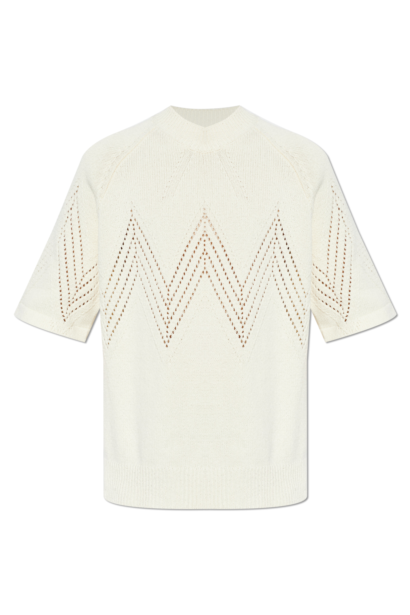 JIL SANDER Bawełniany T-shirt, Mężczyźni, Kremowy