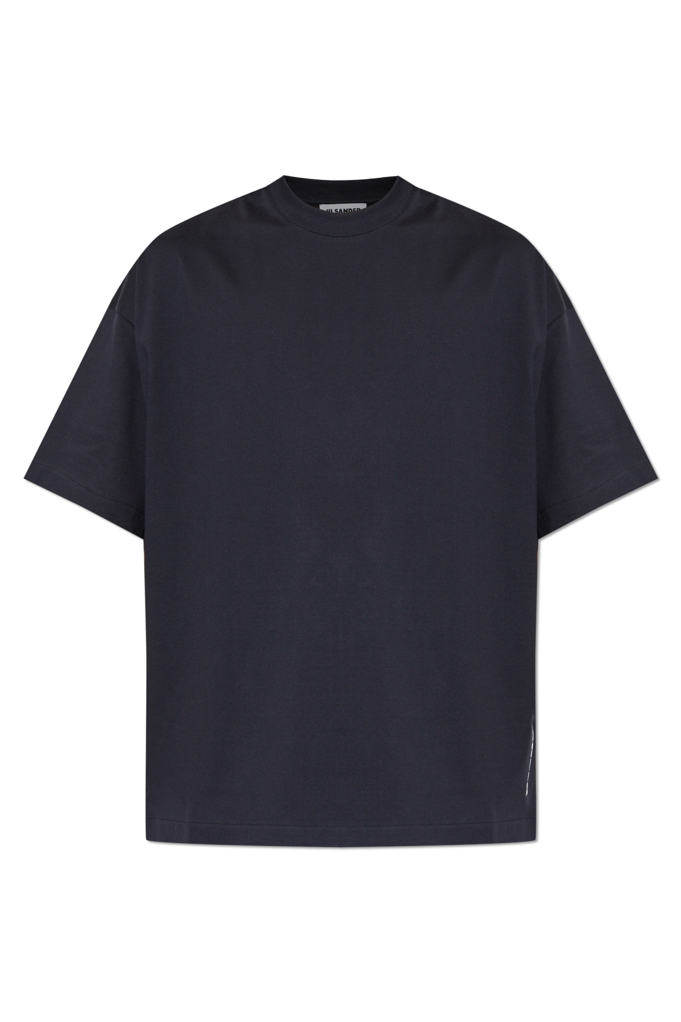 JIL SANDER T-shirt Z Nadrukowanym Logo, Mężczyźni, Granatowy