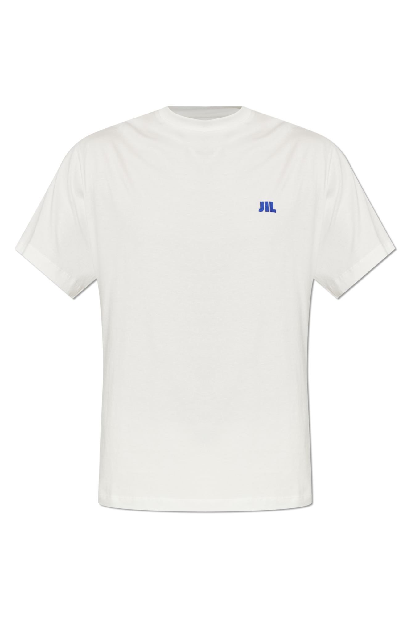 JIL SANDER T-shirt Z Wyszytym Logo, Mężczyźni, Biały