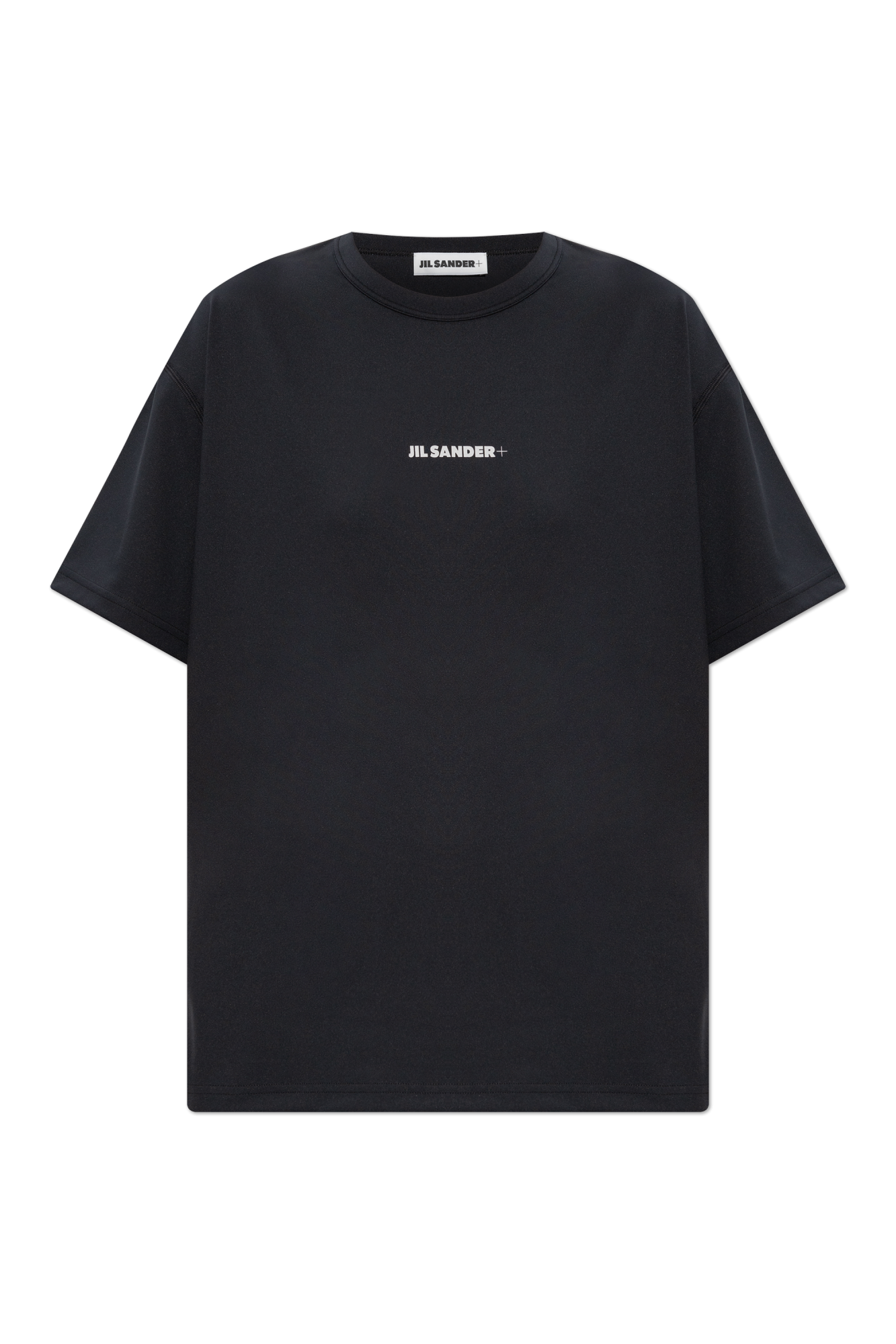 JIL SANDER+ T-shirt Z Nadrukowanym Logo, Kobiety, Czarny
