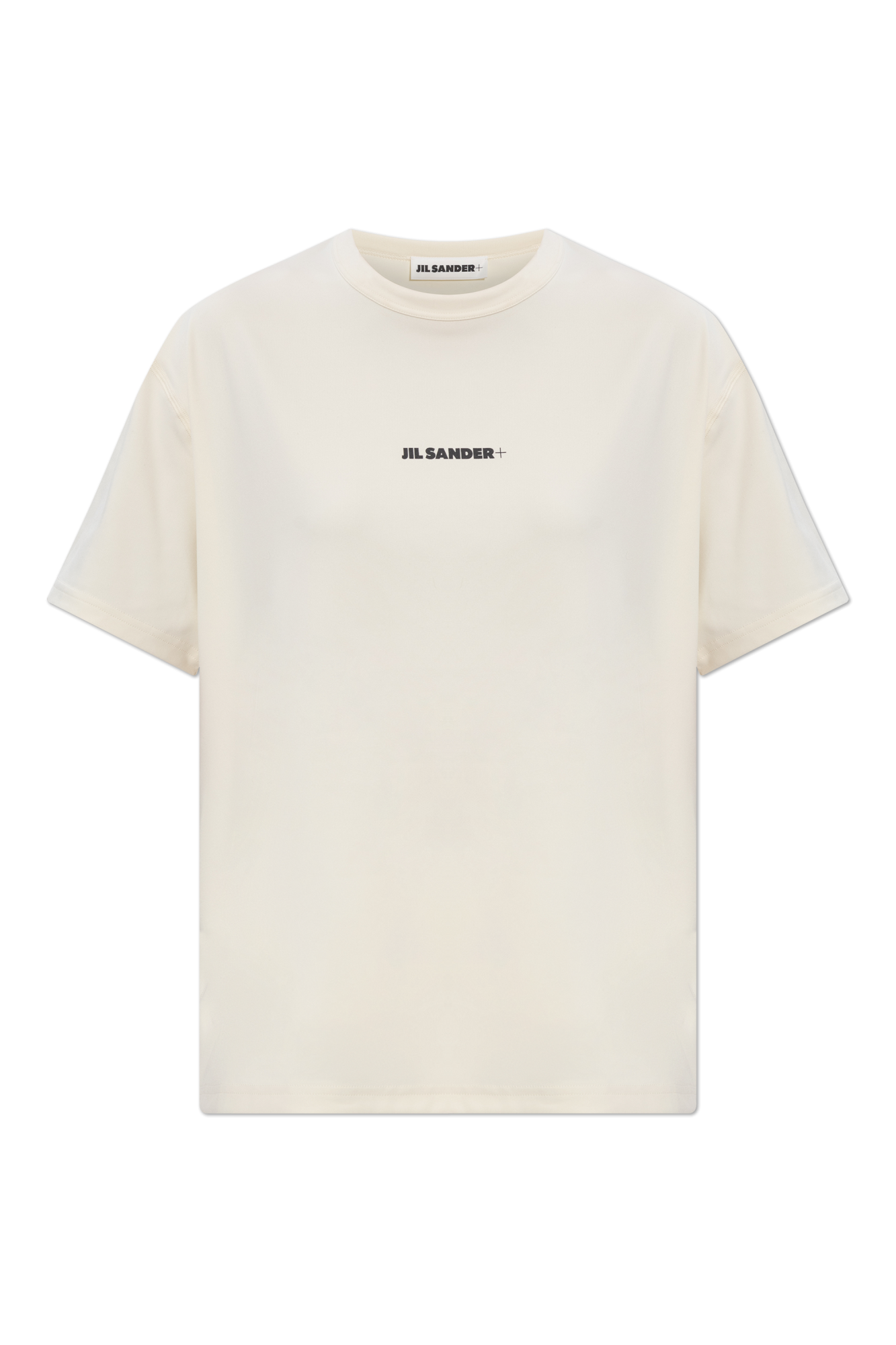 JIL SANDER+ T-shirt Z Nadrukowanym Logo, Kobiety, Kremowy