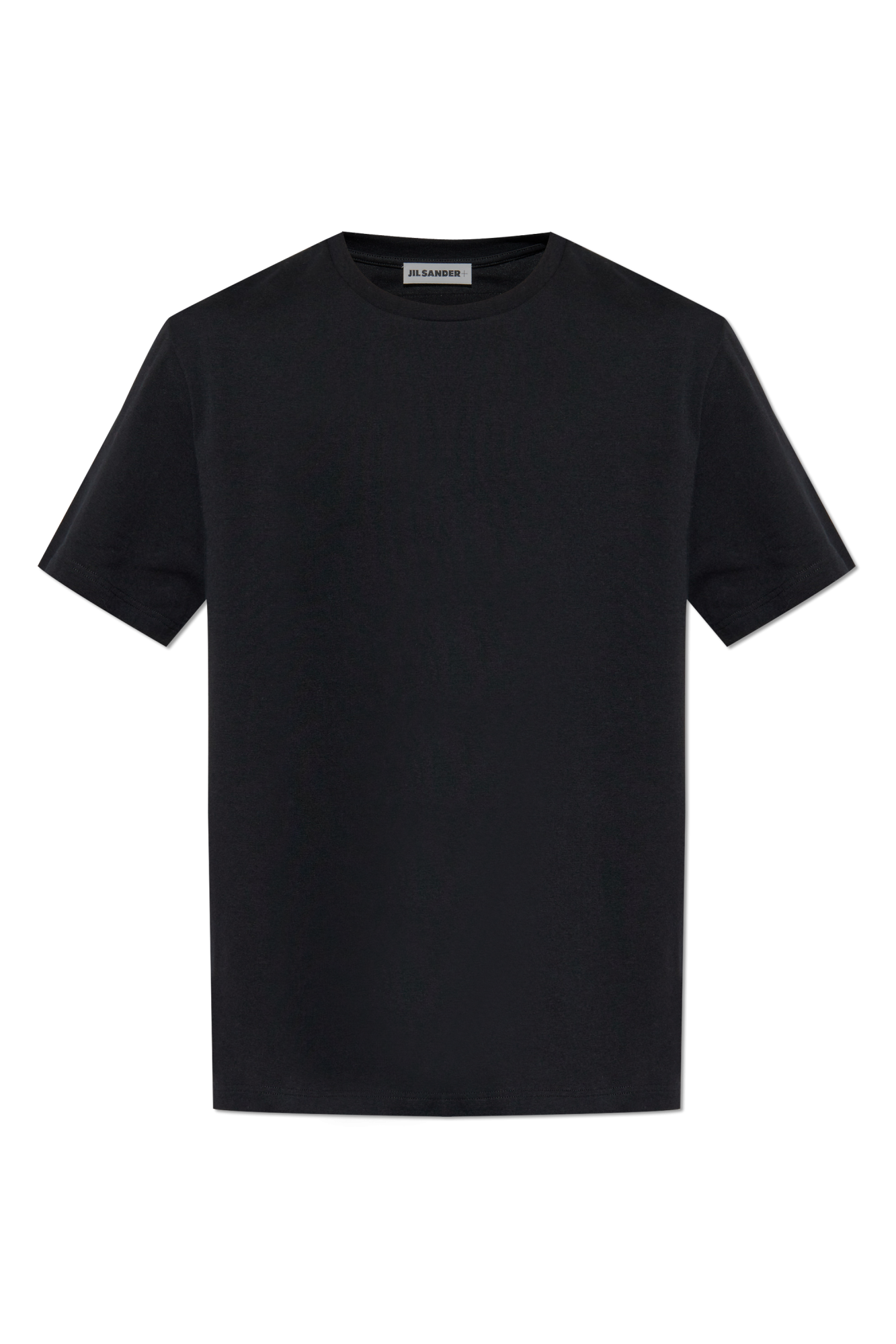 JIL SANDER+ T-shirt Z Logo, Mężczyźni, Czarny