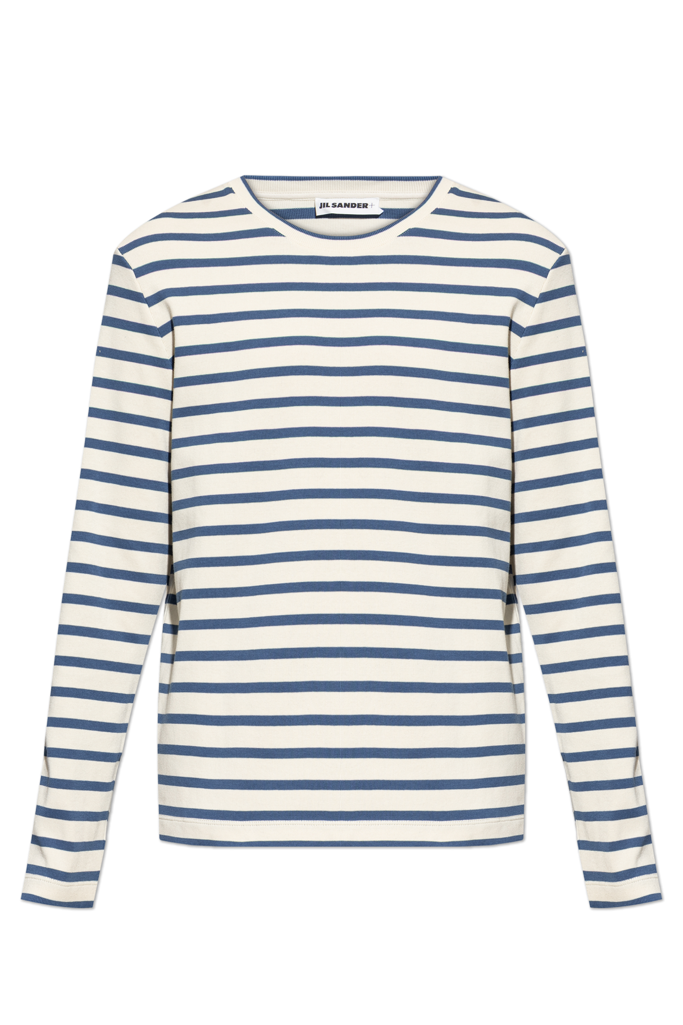 JIL SANDER+ T-shirt Z Długimi Rękawami, Mężczyźni, Kremowy